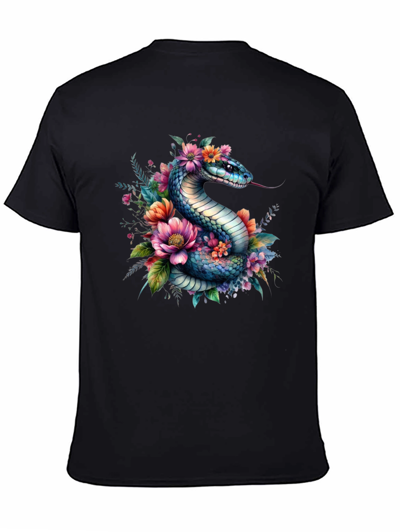 Floral Snake Graphic Tee