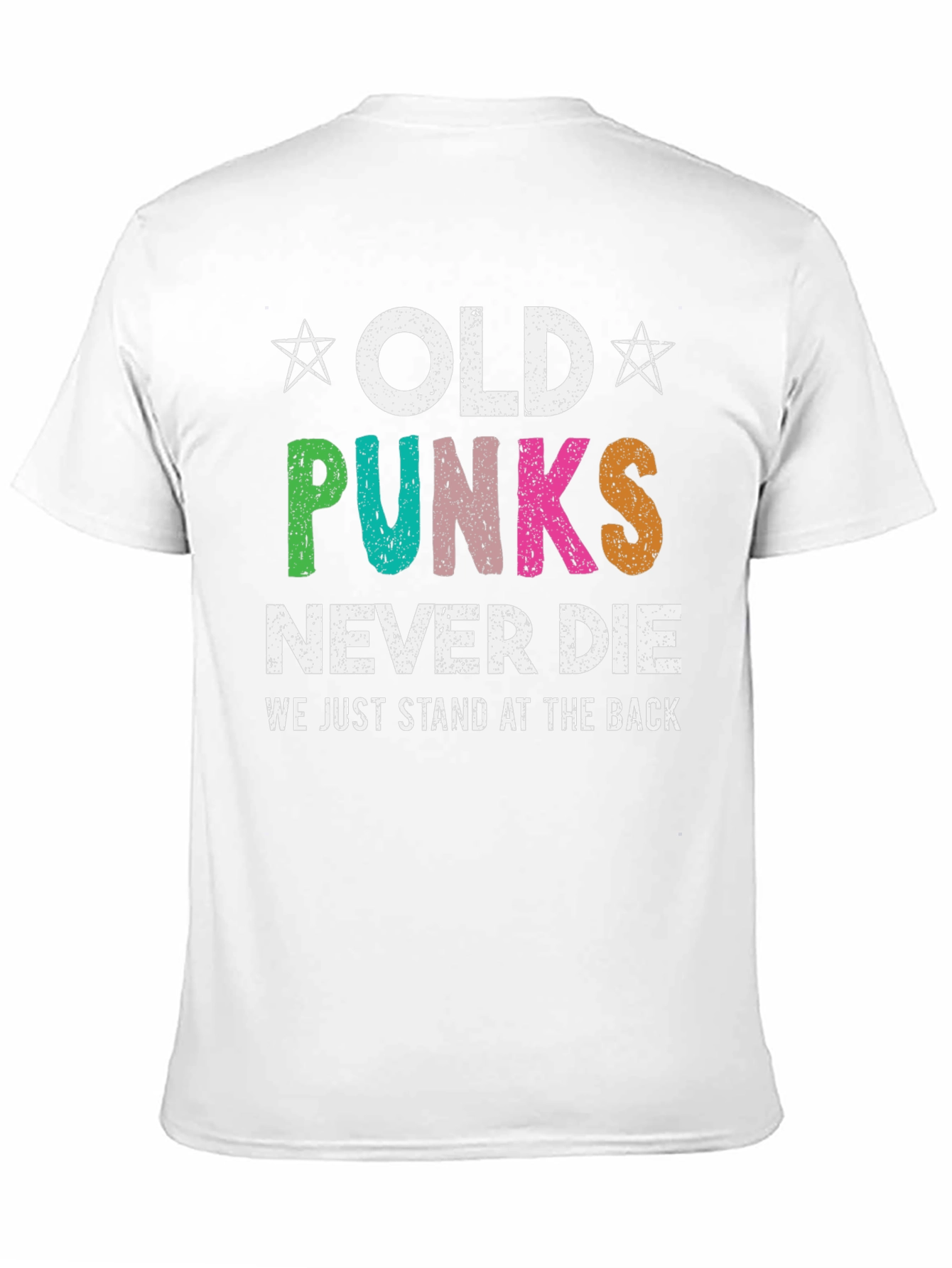 Old Punks Never Die T-Shirt - Black Cotton Tee