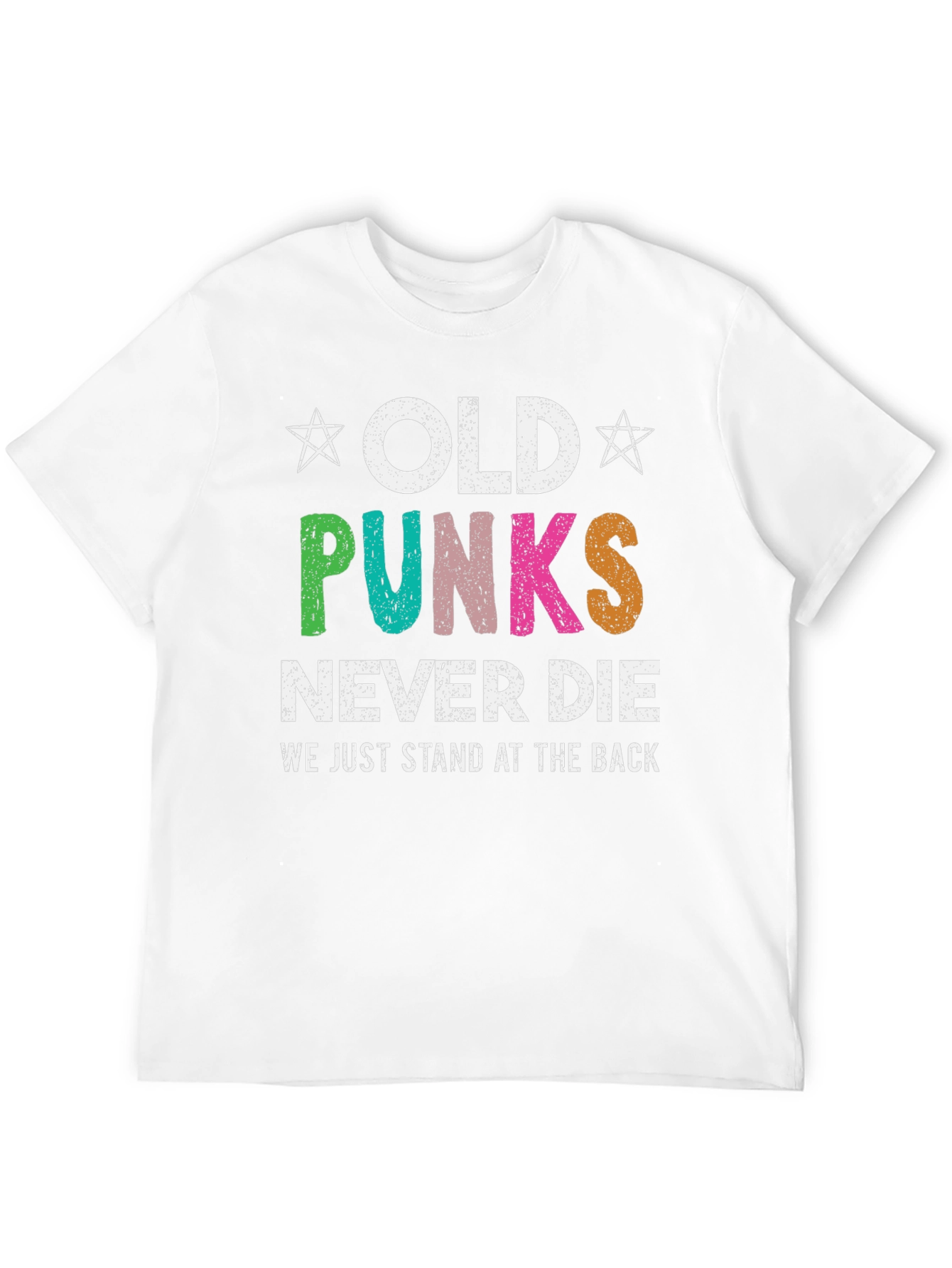 Old Punks Never Die T-Shirt - Black Cotton Tee