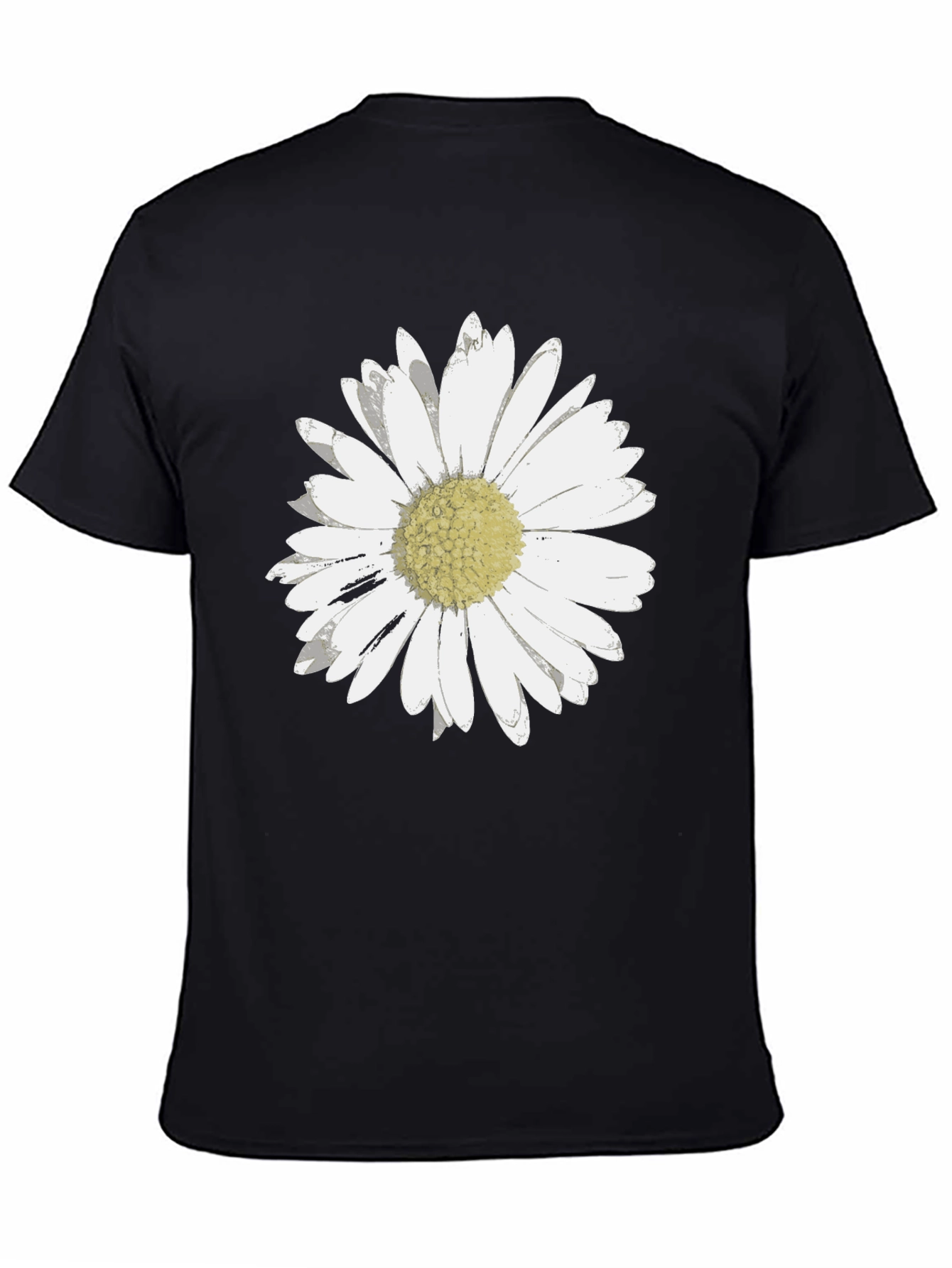 Daisy Graphic Tee - Black Casual Shirt