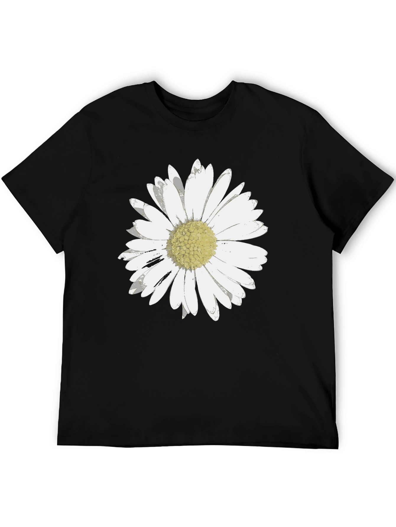 Daisy Graphic Tee - Black Casual Shirt