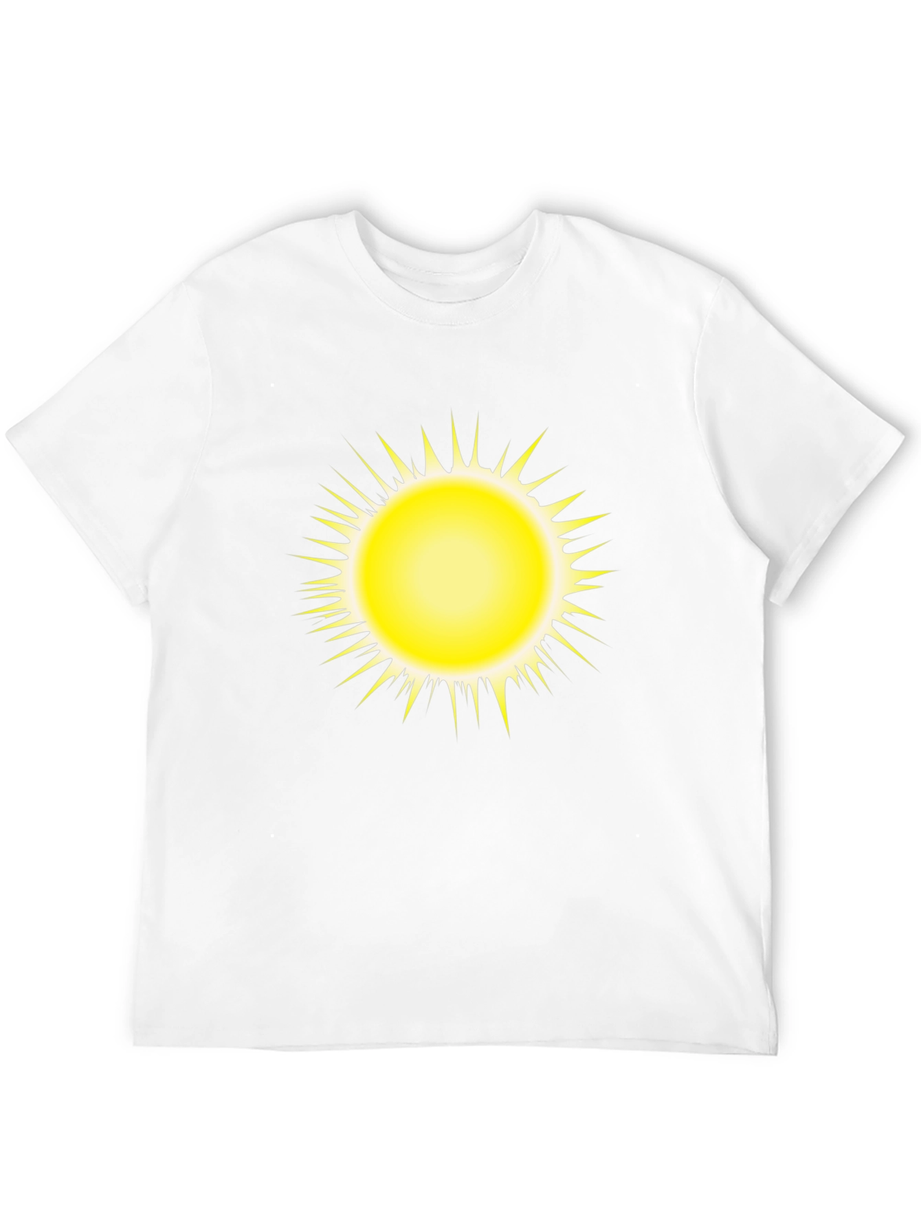 Radiant Sun Graphic Tee - Bold Black Comfort