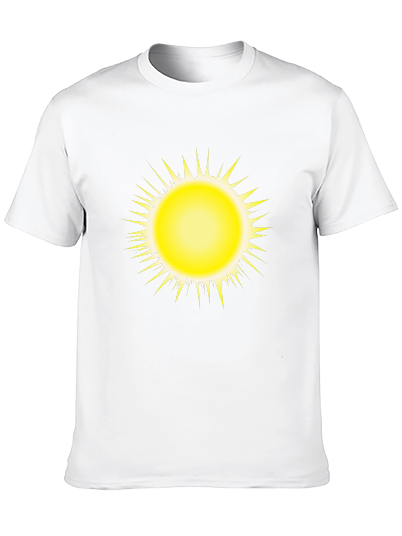 Radiant Sun Graphic Tee - Bold Black Comfort