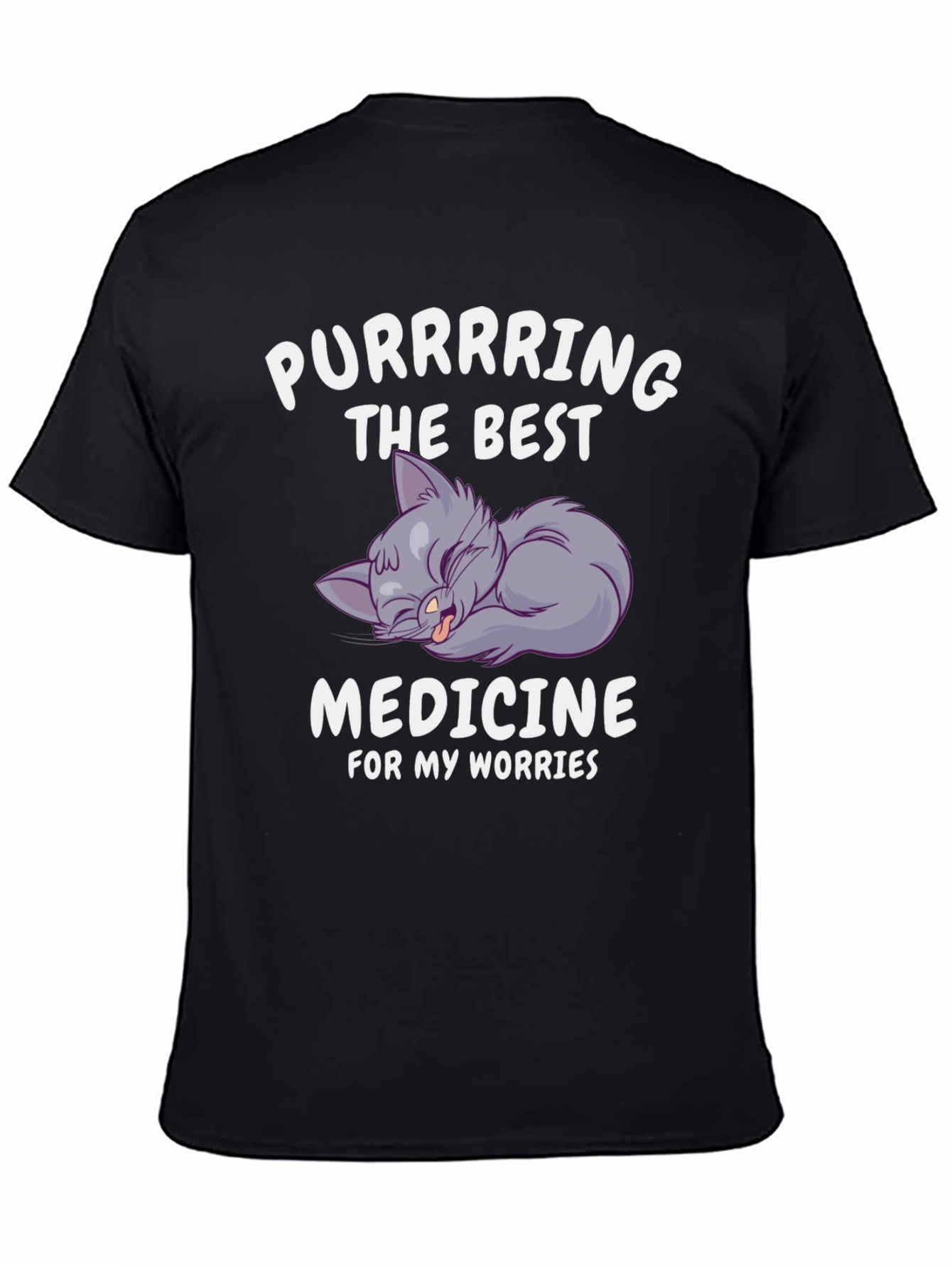 Purrring Best Medicine Worry T-Shirt