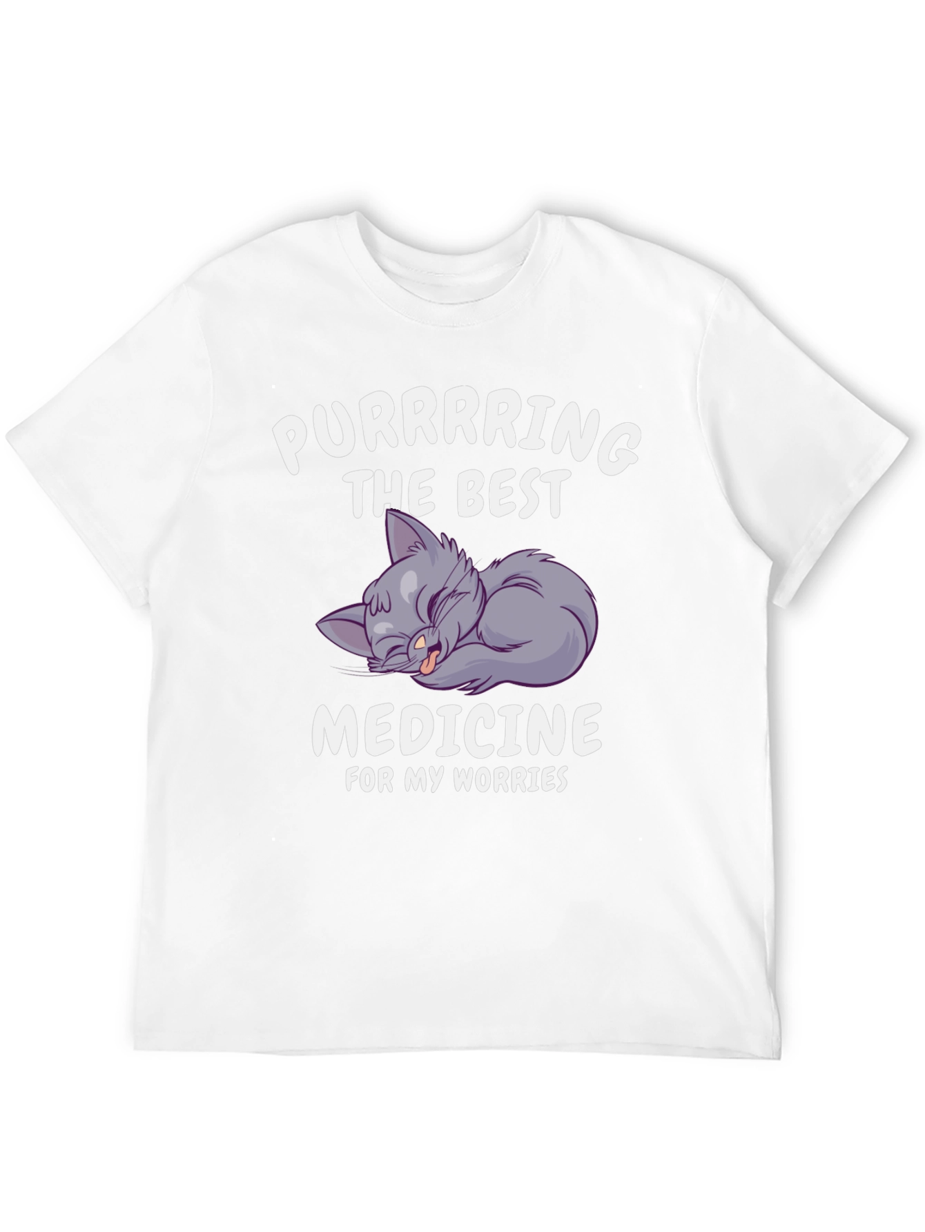 Purrring Best Medicine Worry T-Shirt