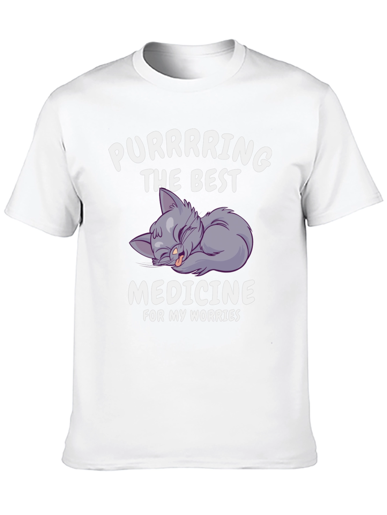 Purrring Best Medicine Worry T-Shirt