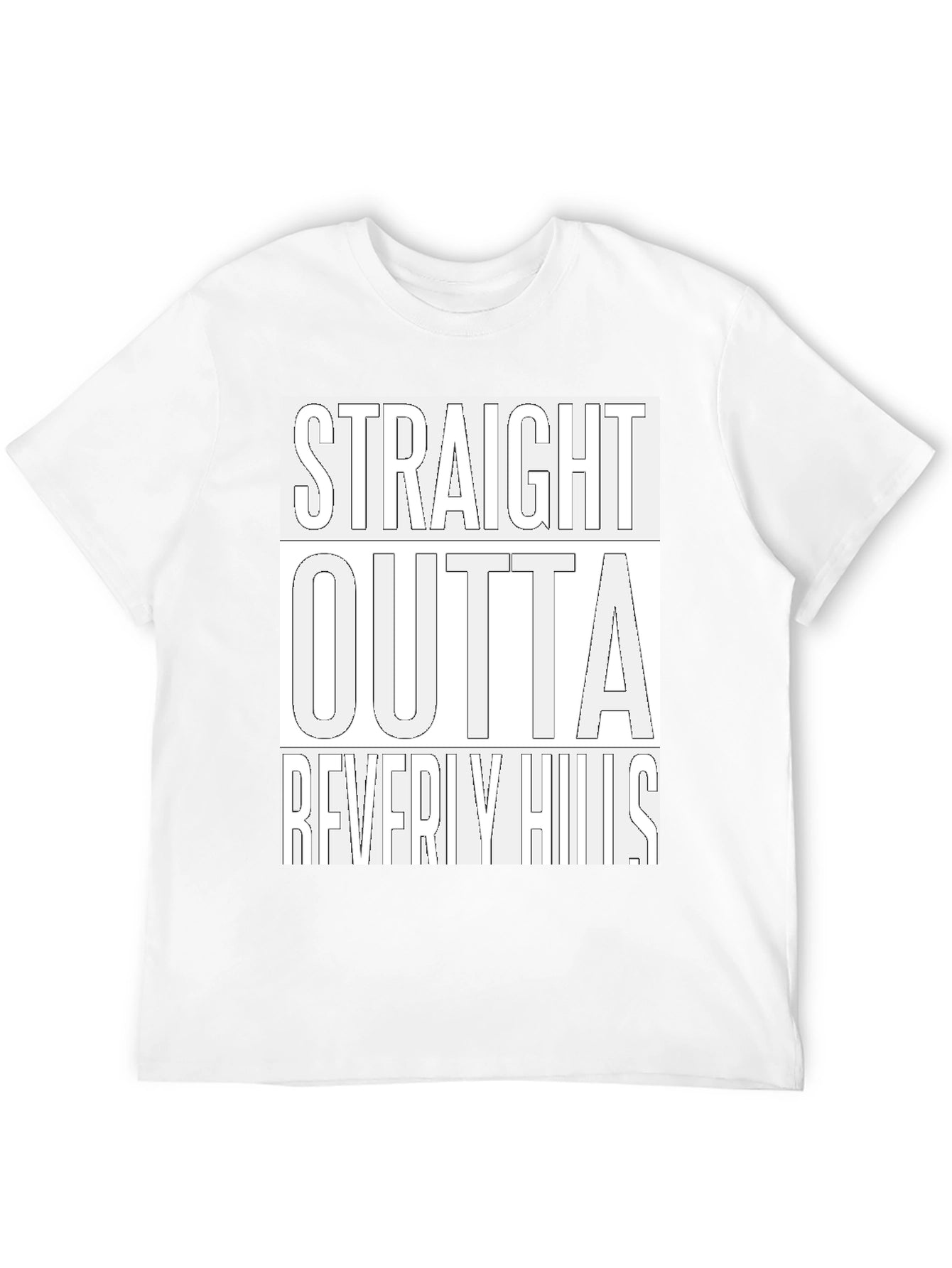 Straight Outta Beverly Hills Black T-Shirt