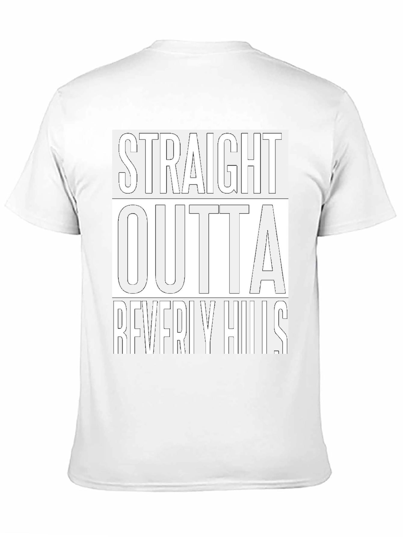 Straight Outta Beverly Hills Black T-Shirt