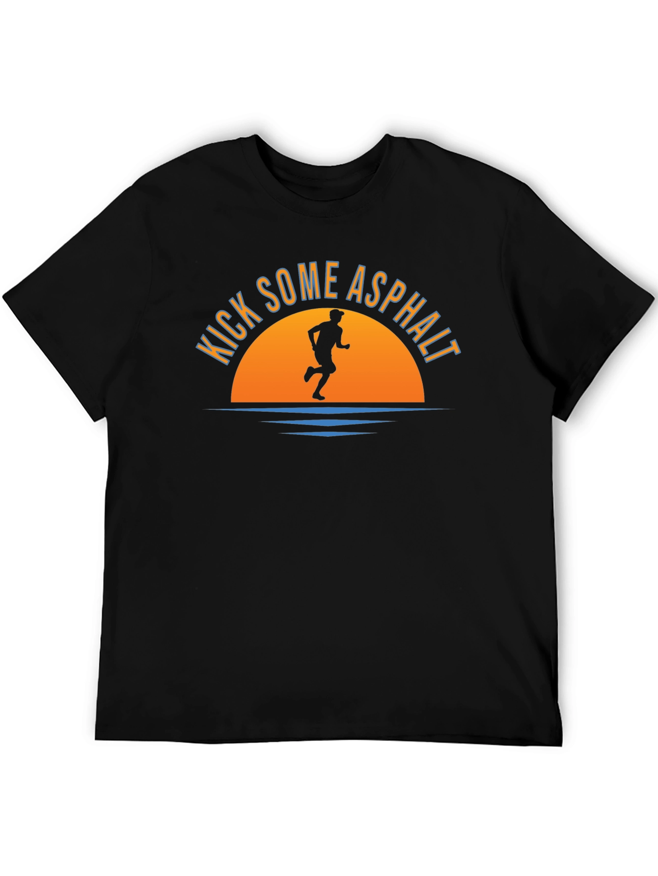 Kick Some Asphalt T-Shirt: Runners Sunset