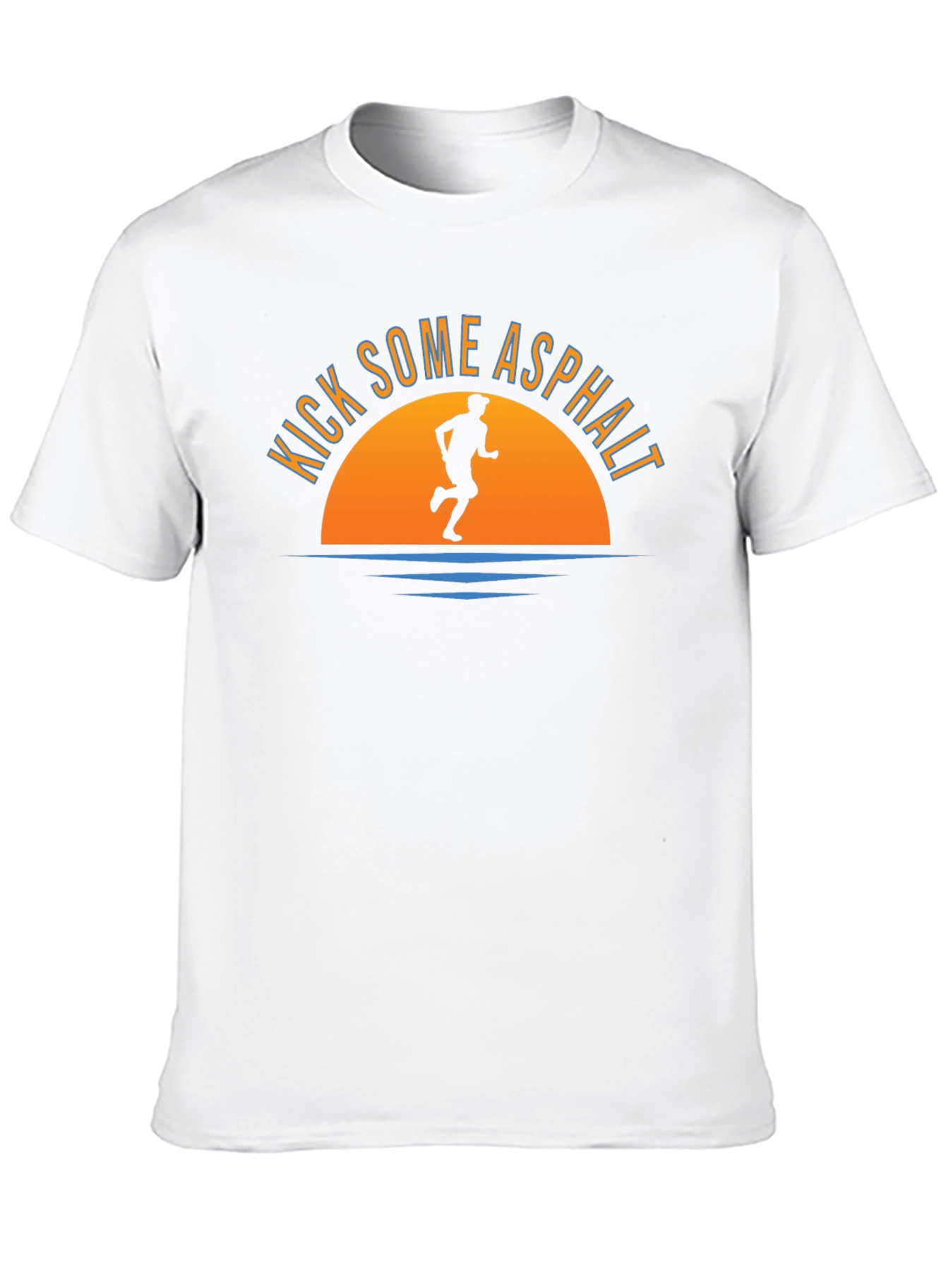 Kick Some Asphalt T-Shirt: Runners Sunset