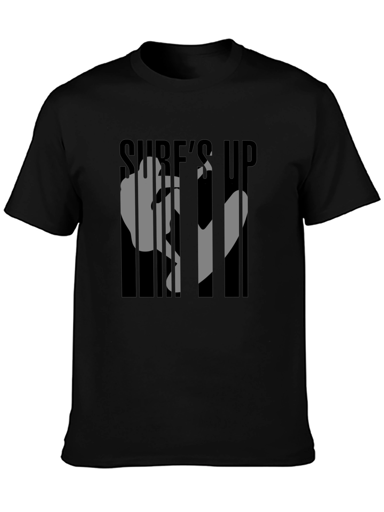 Sures Up Graphic Black T-Shirt