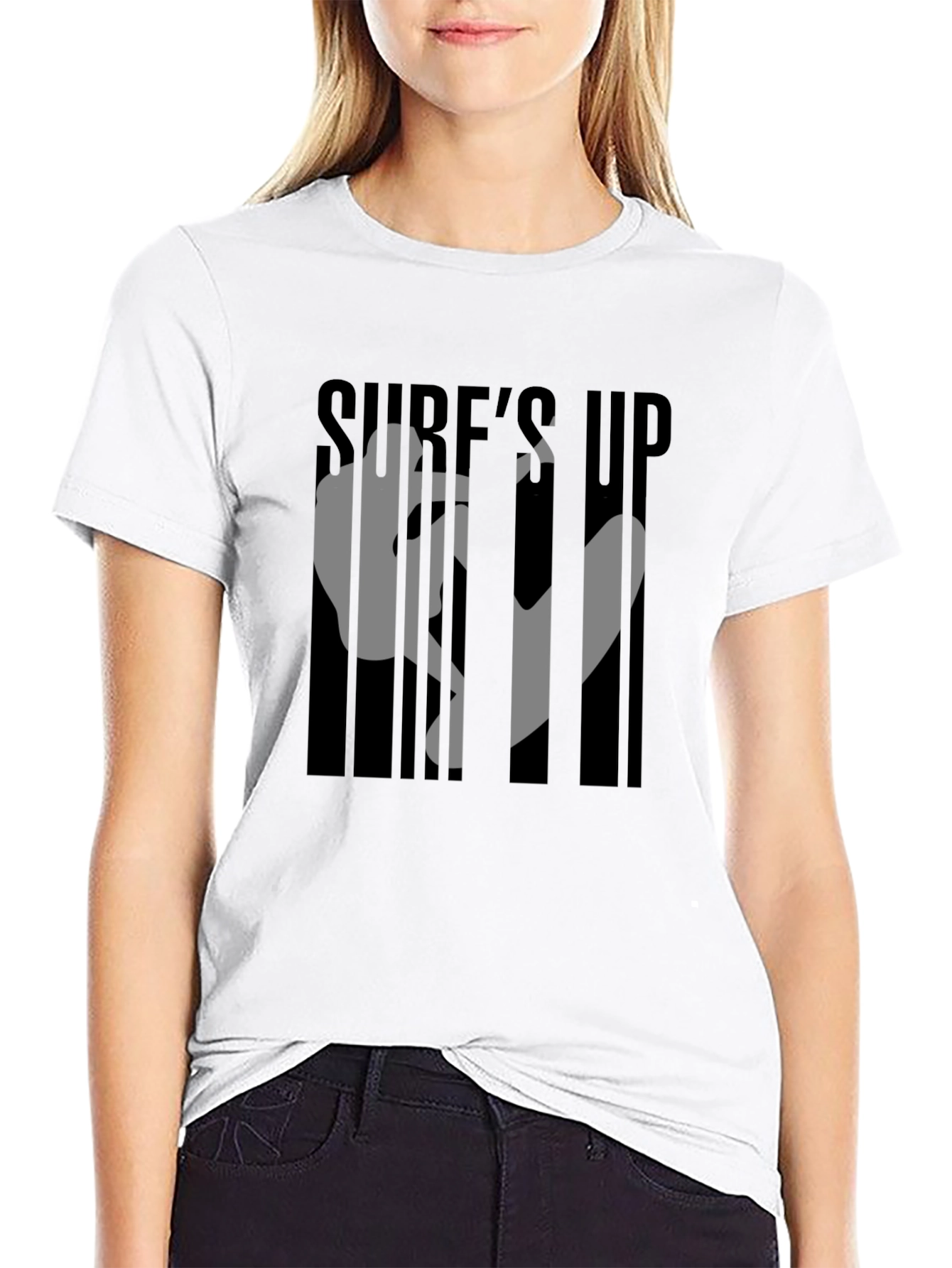 Sures Up Graphic Black T-Shirt