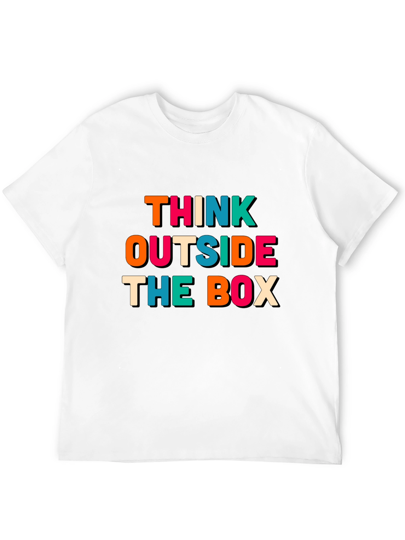 Think Outside the Box Graphic Tee - Black