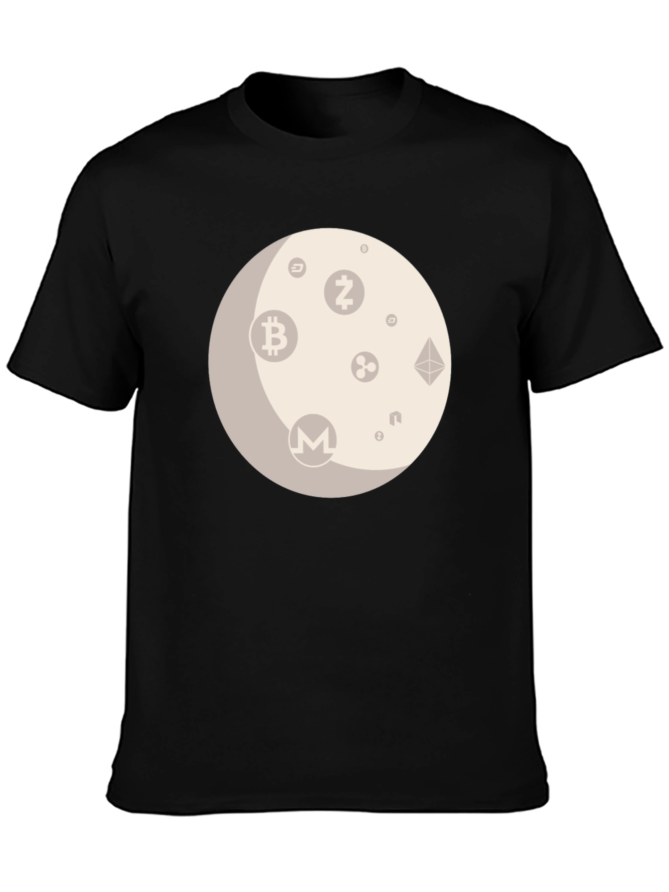 Crypto Moon Graphic T-Shirt