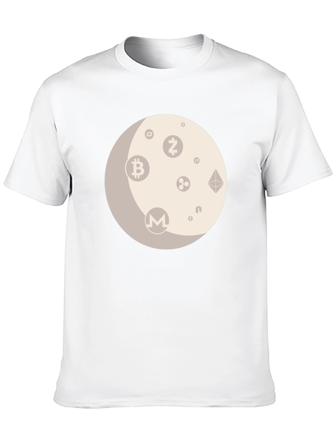 Crypto Moon Graphic T-Shirt