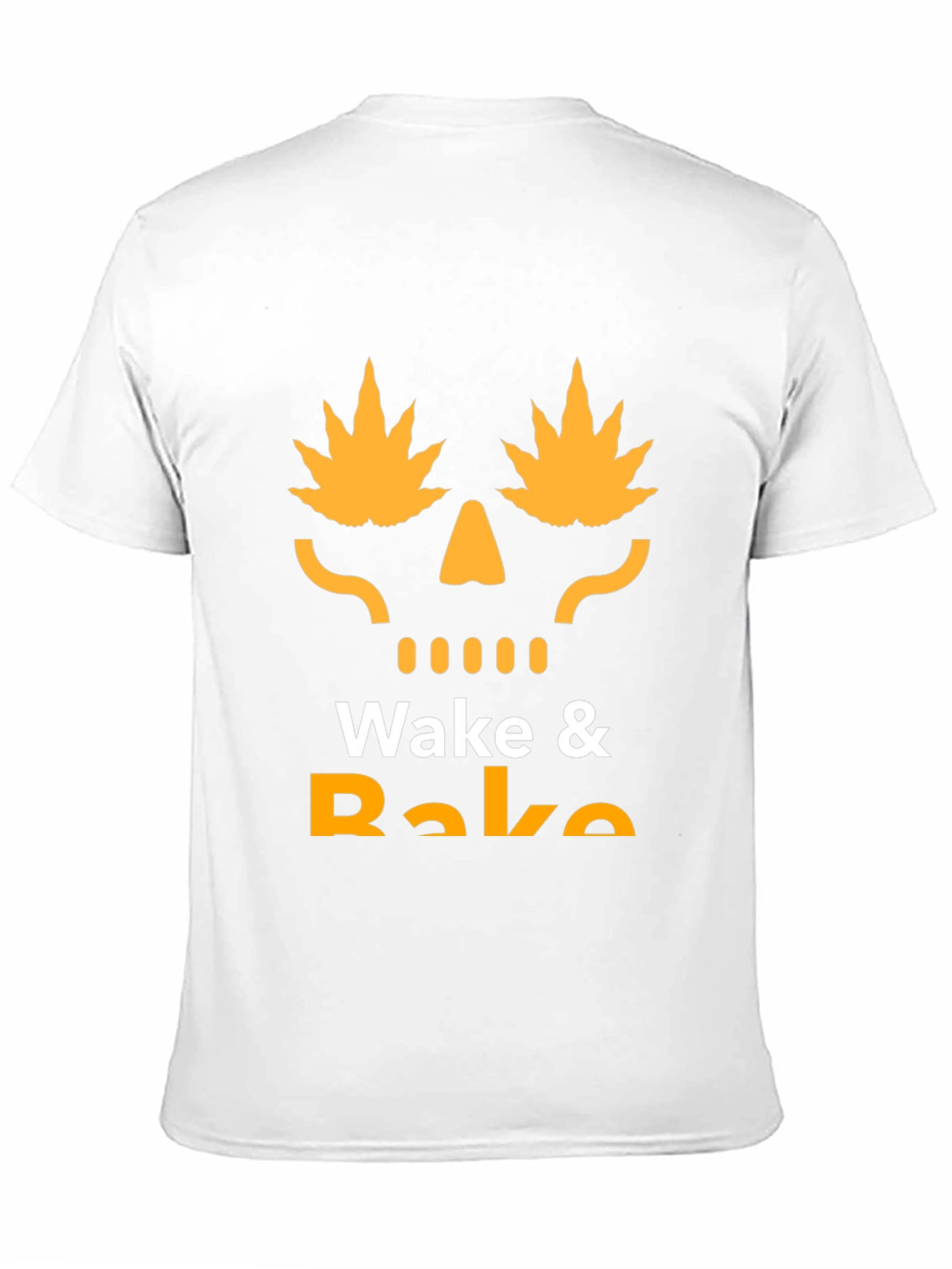 Wake & Bake T-Shirt - Marijuana Skull Graphic Tee