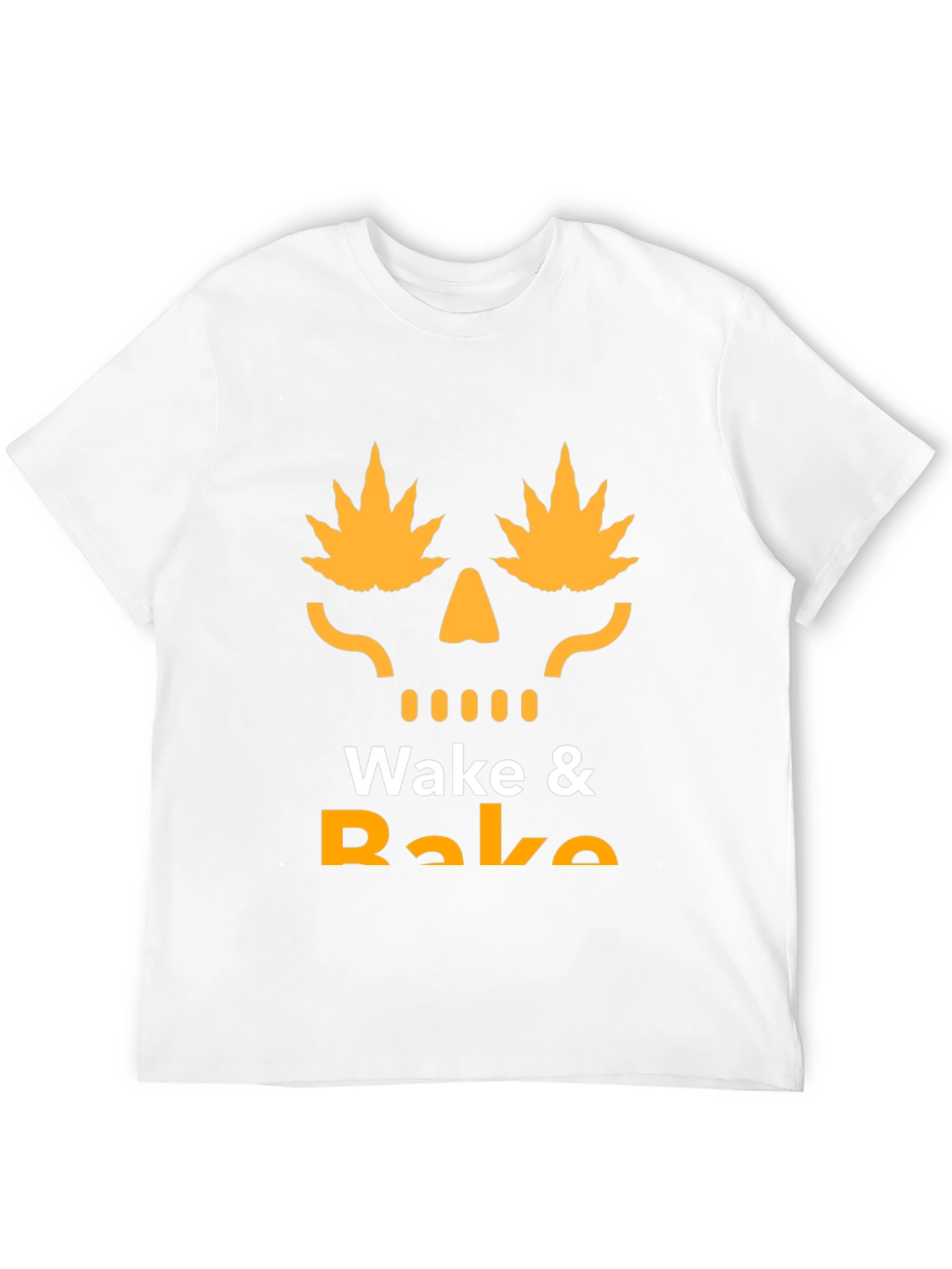 Wake & Bake T-Shirt - Marijuana Skull Graphic Tee