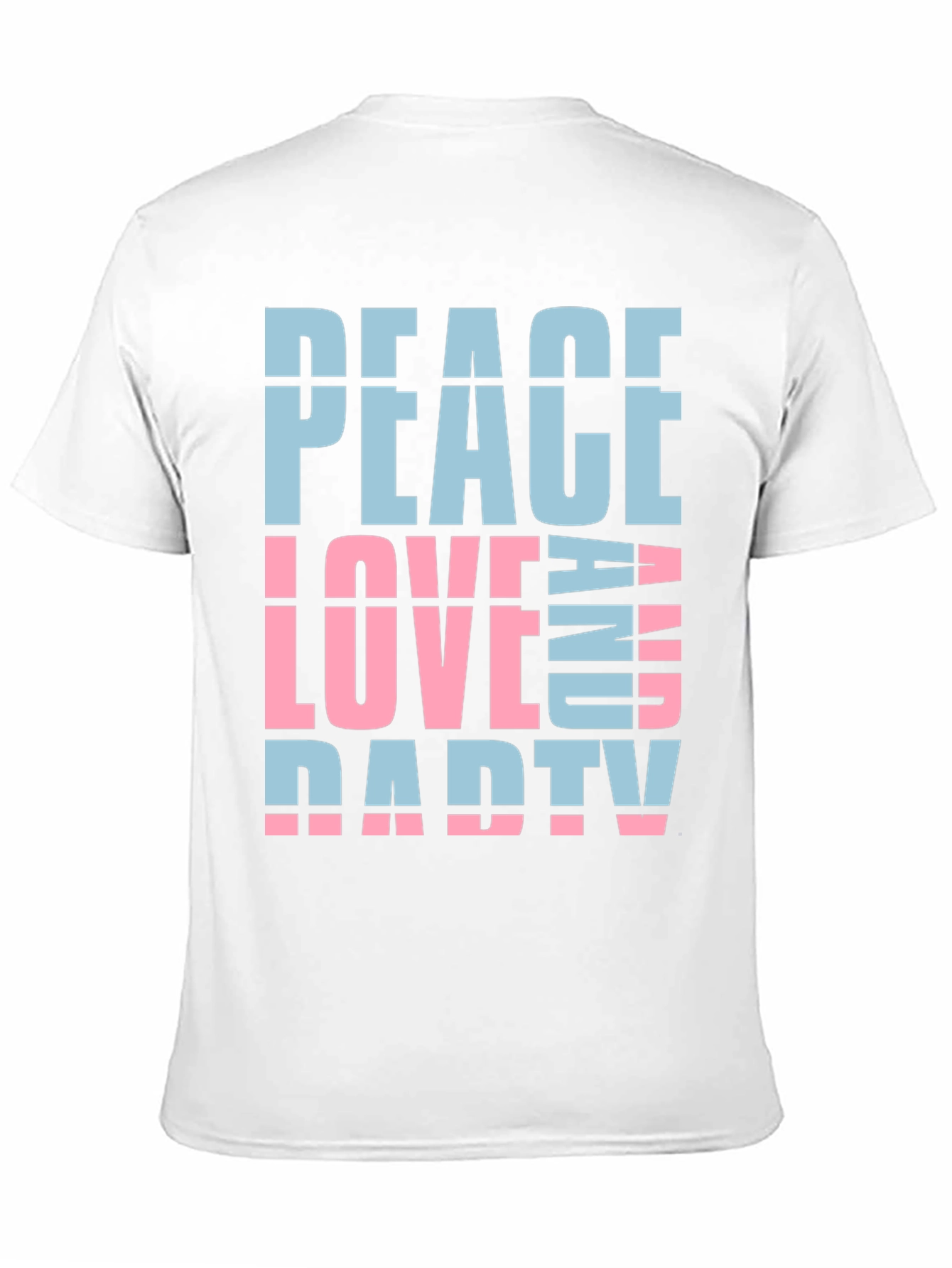 Peace Love And Party T-Shirt - Fun Casual Wear