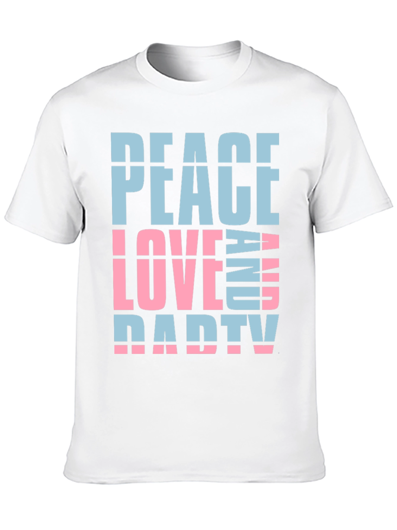 Peace Love And Party T-Shirt - Fun Casual Wear