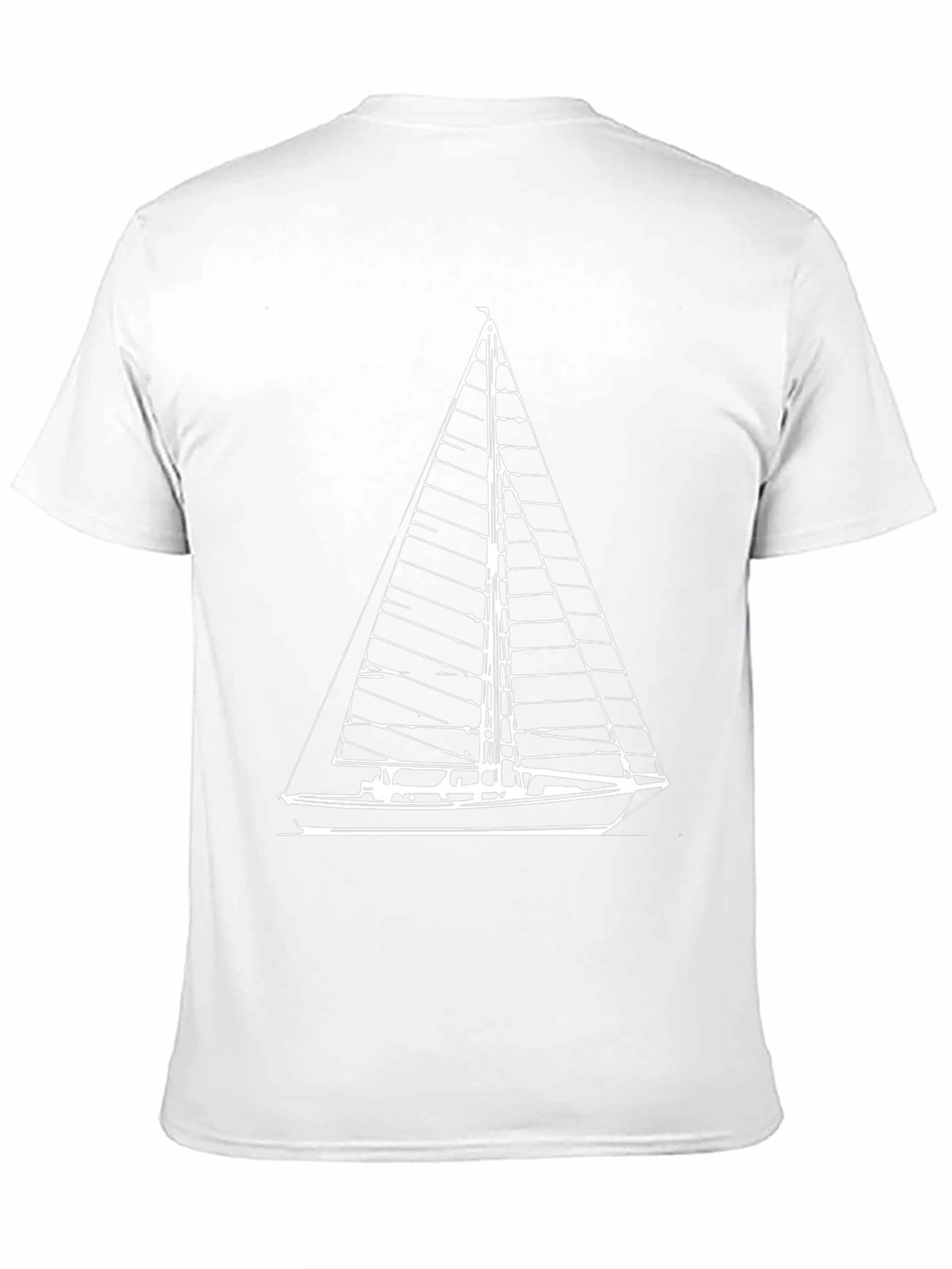 Sailing Graphic Tee - Black Cotton Boat Shirt