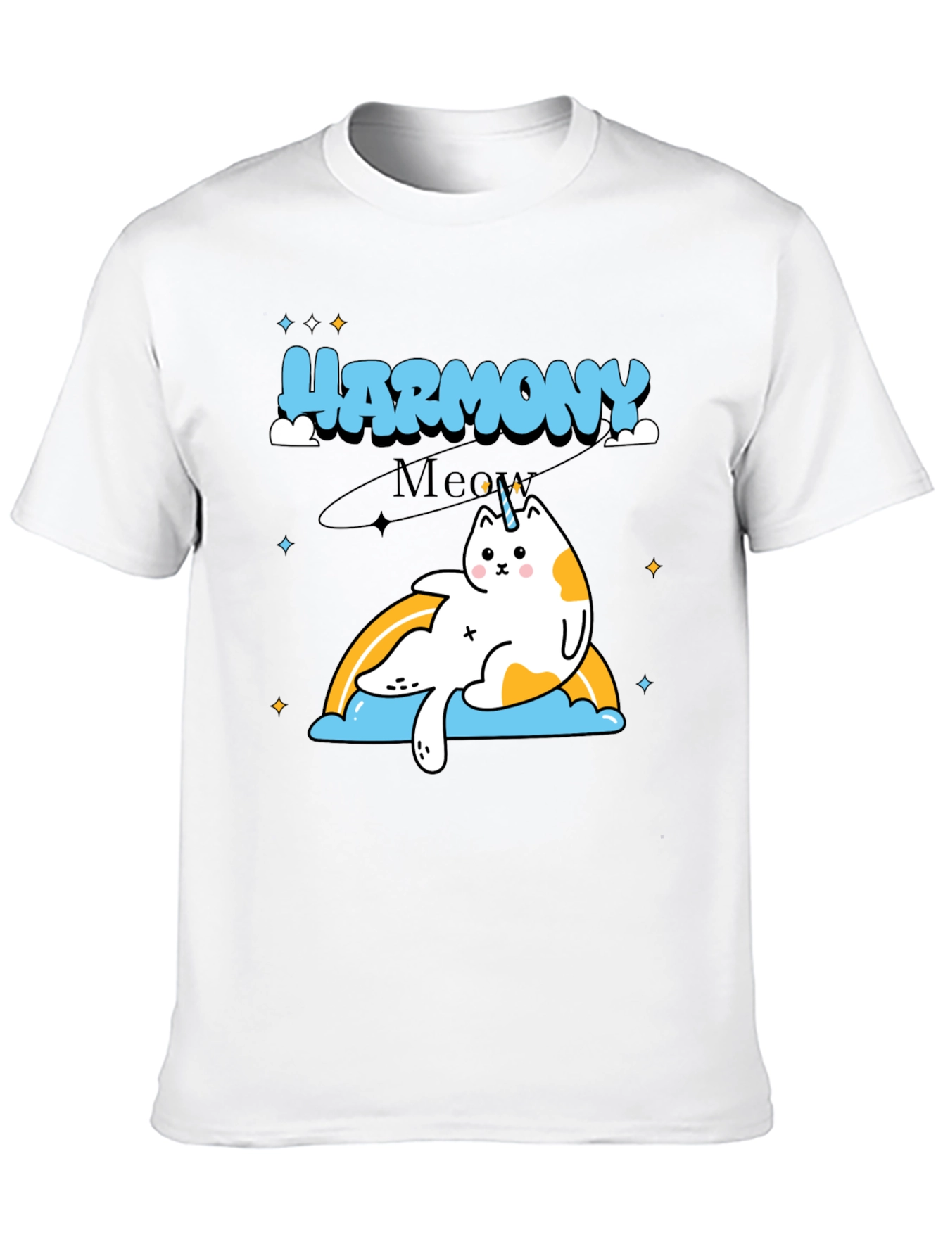 Harmony Meow Unicorn Graphic T-Shirt