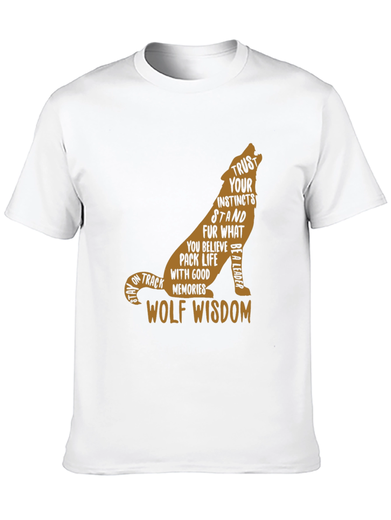 Wolf Wisdom Graphic Tee - Black