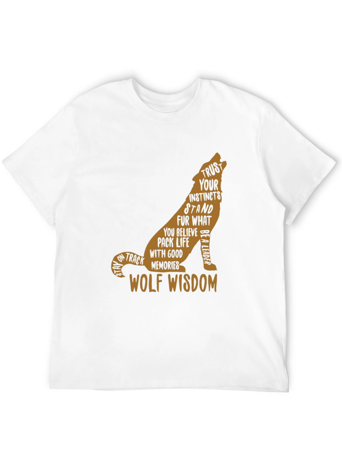 Wolf Wisdom Graphic Tee - Black