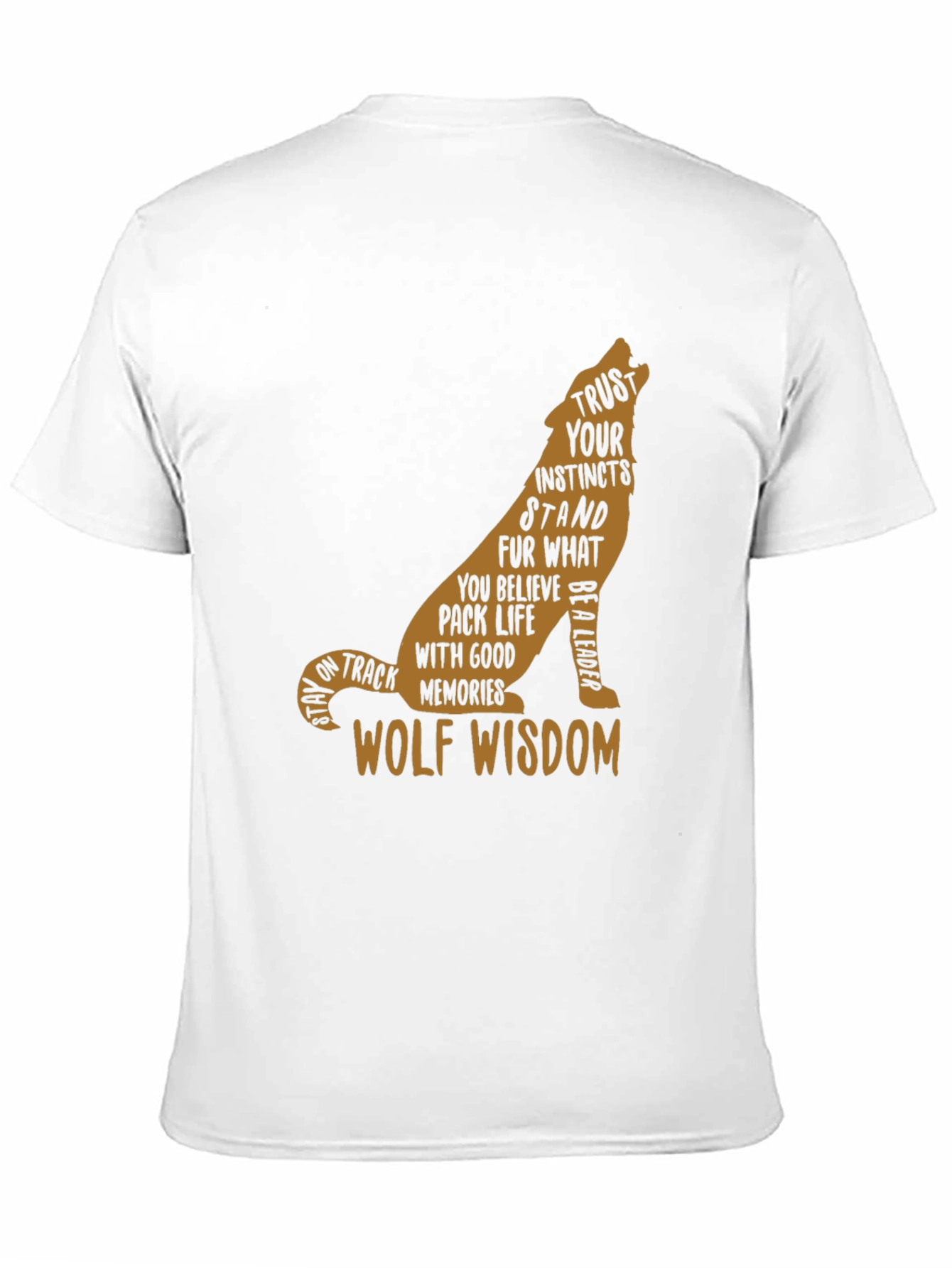 Wolf Wisdom Graphic Tee - Black