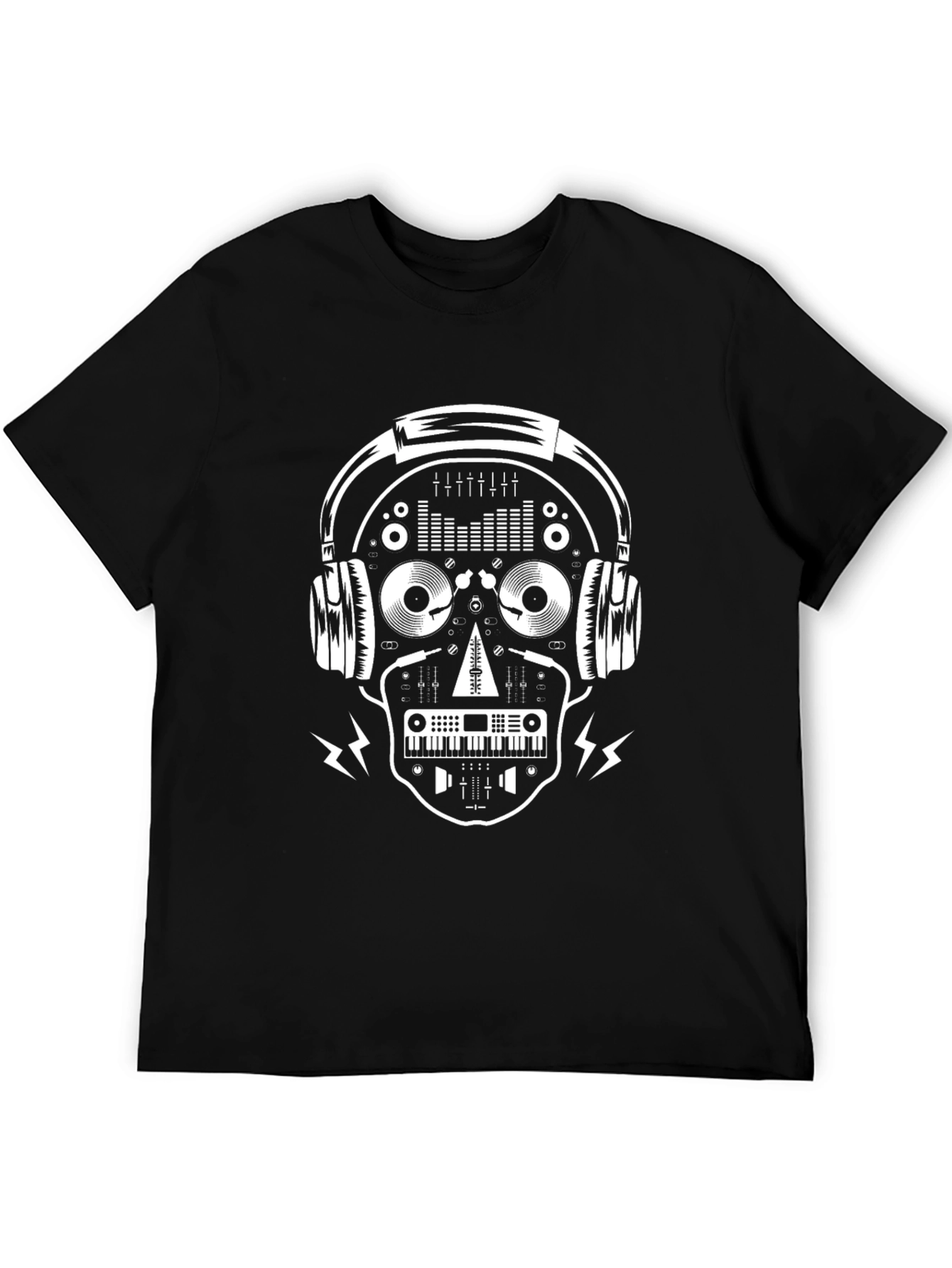 DJ Skull Graphic T-Shirt - Music Lover Tee