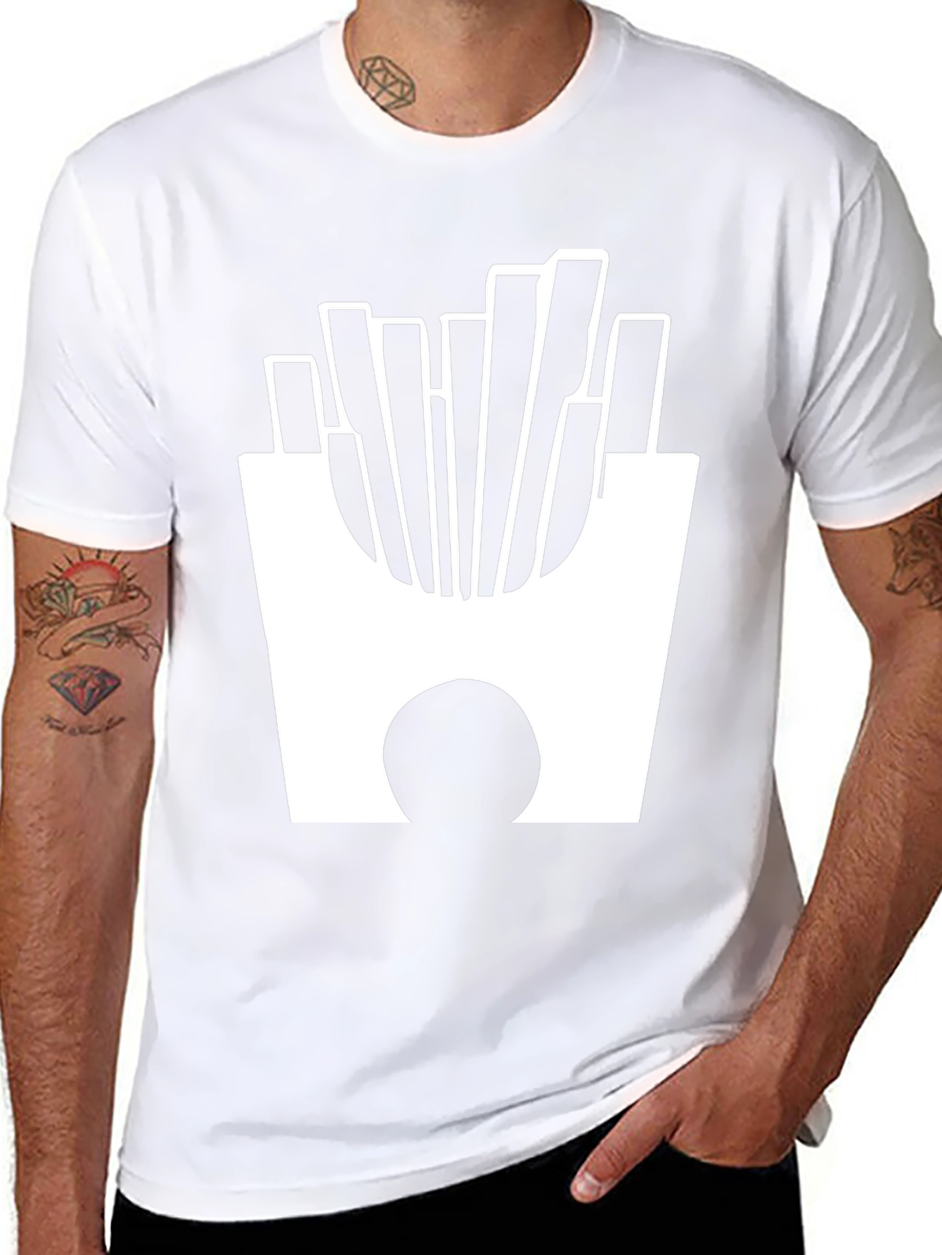 French Fries Graphic Tee - Casual Comfort