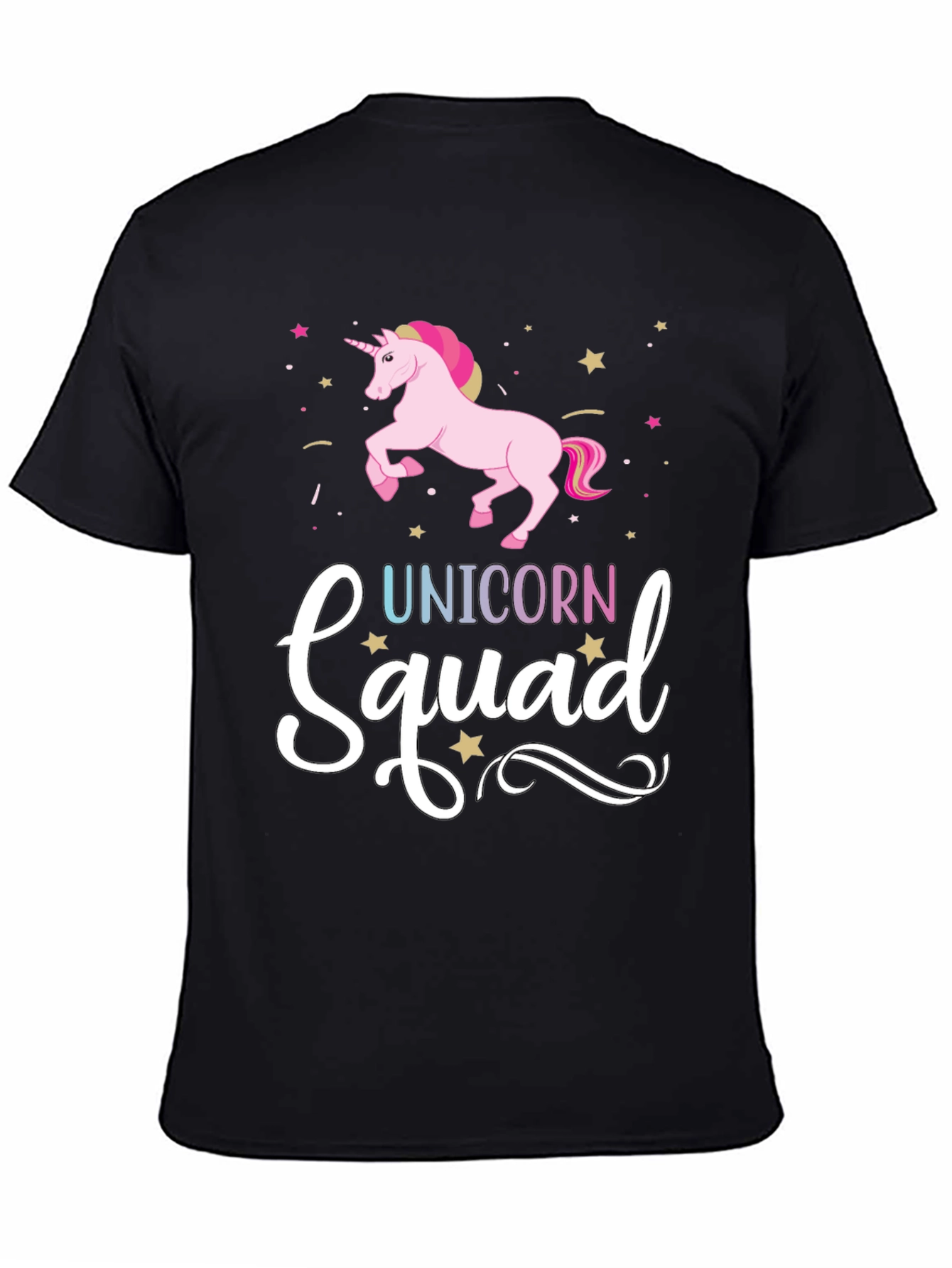 Unicorn Squad Black Graphic Tee