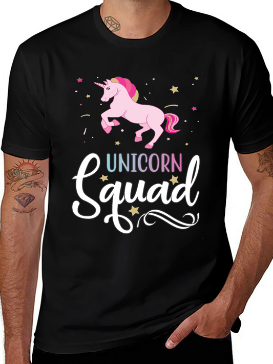 Unicorn Squad Black Graphic Tee