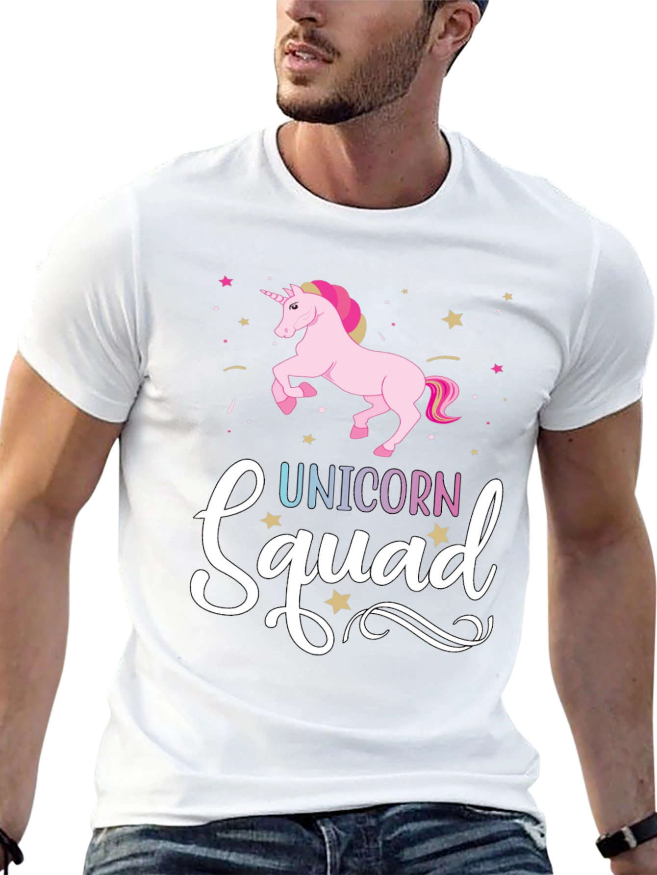 Unicorn Squad Black Graphic Tee