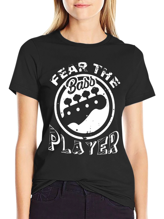 Fear The Bass Player Black Graphic Tee