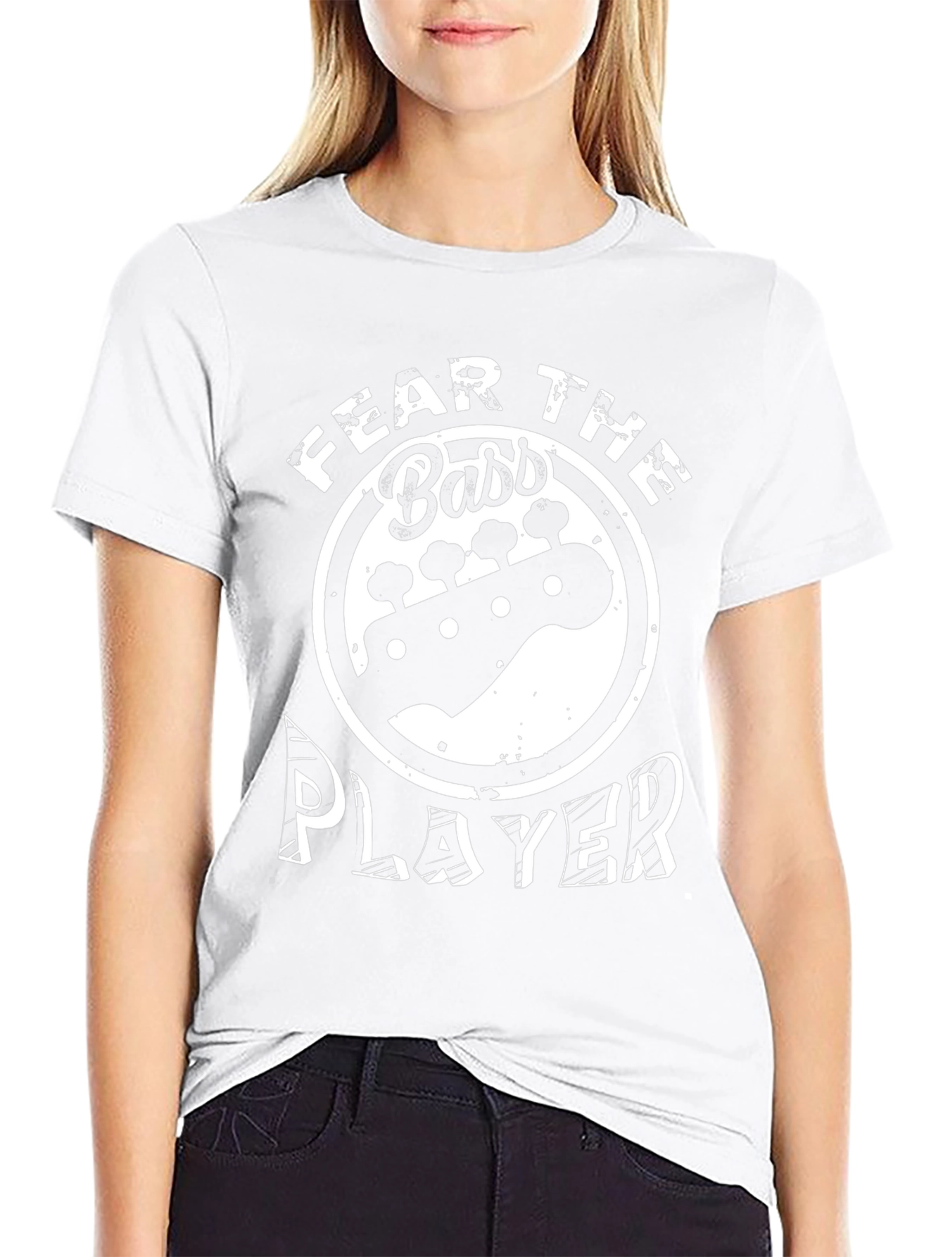 Fear The Bass Player Black Graphic Tee