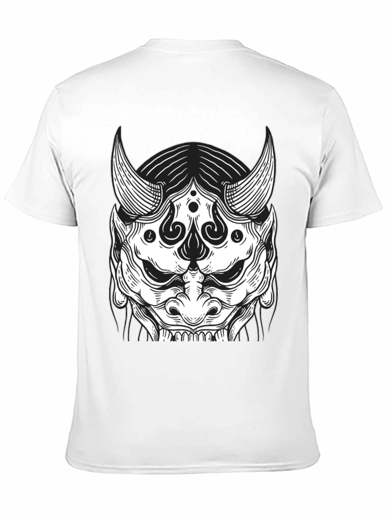 Black Oni Mask Graphic Tee