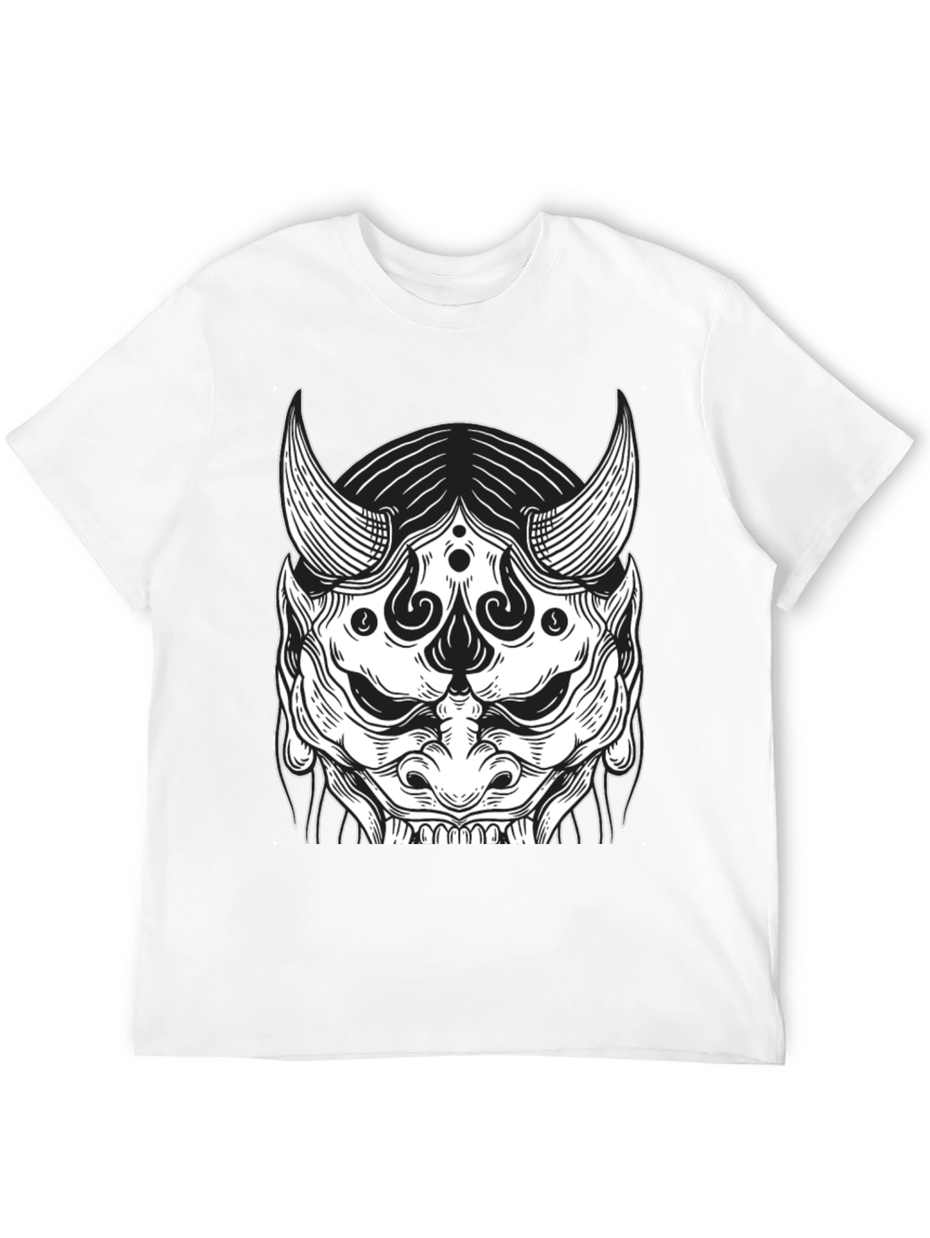 Black Oni Mask Graphic Tee