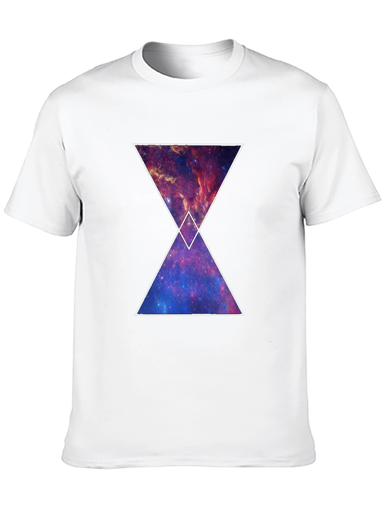 Galaxy Hourglass Graphic T-Shirt - Trendy Space Tee