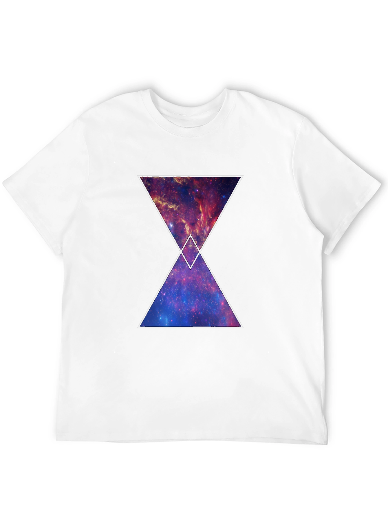 Galaxy Hourglass Graphic T-Shirt - Trendy Space Tee