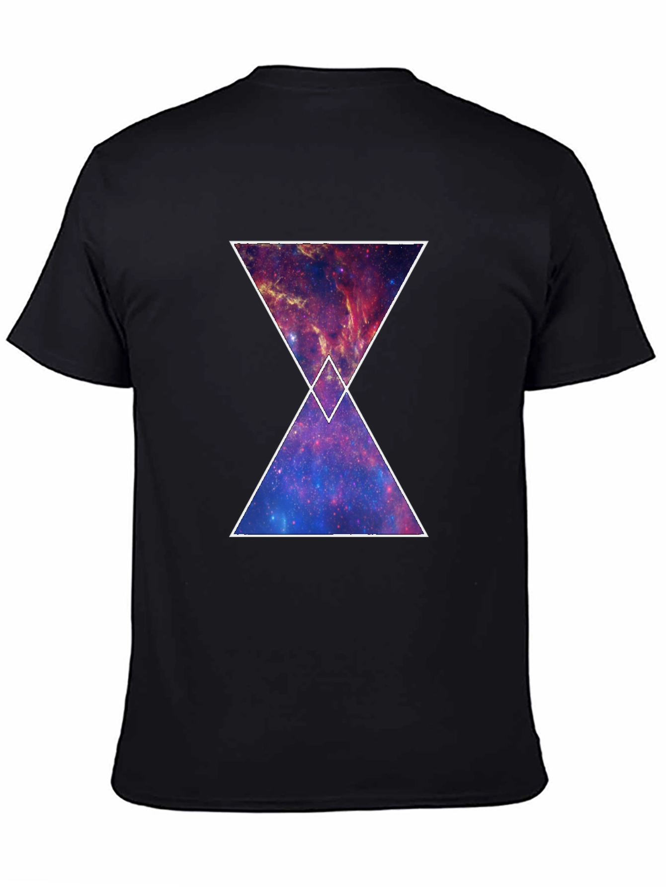 Galaxy Hourglass Graphic T-Shirt - Trendy Space Tee