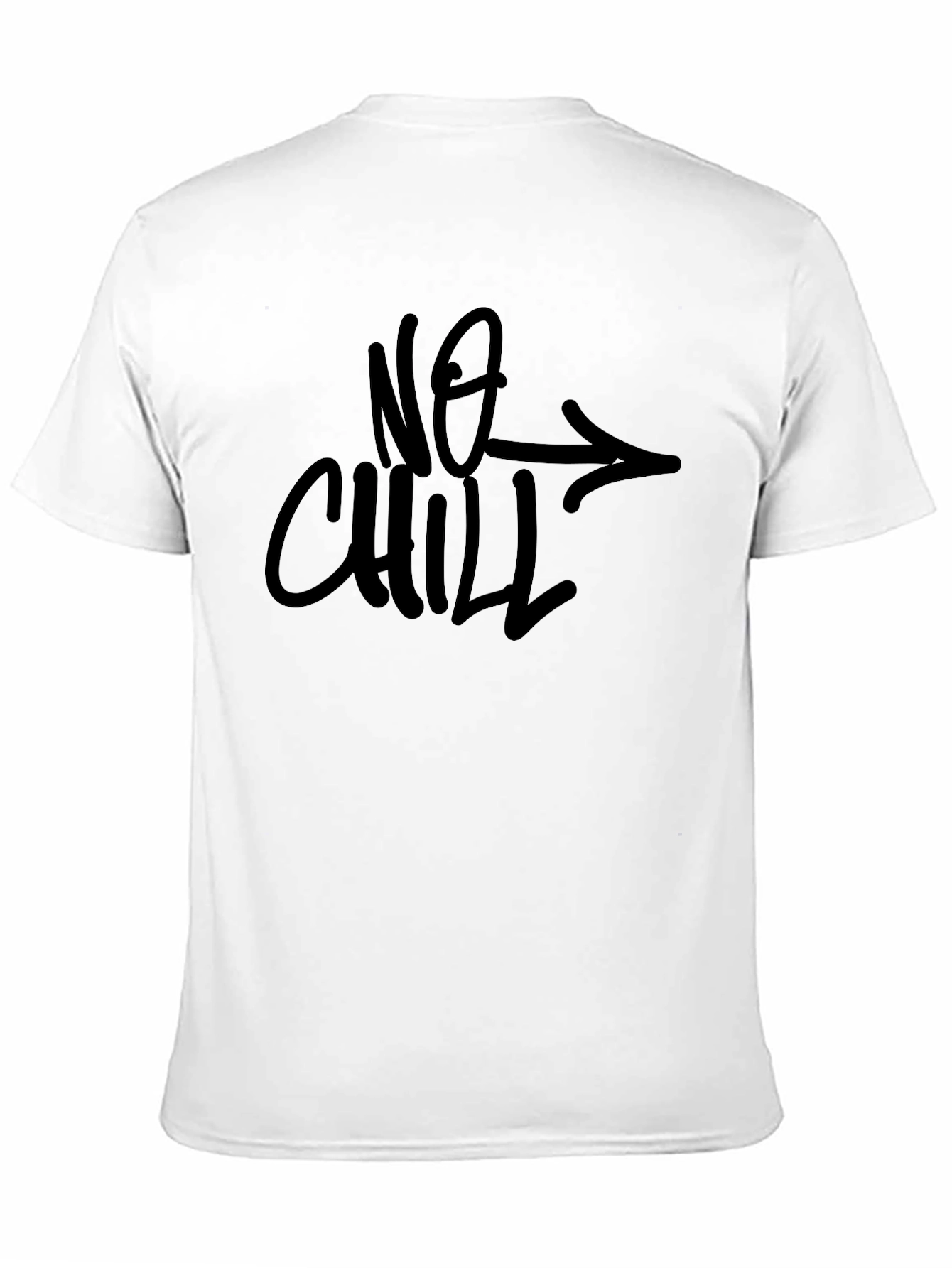 No Chill Graphic Black T-Shirt
