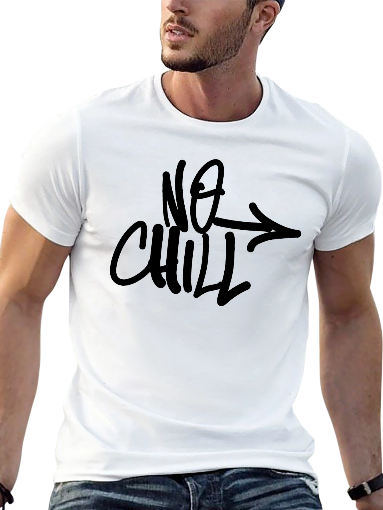 No Chill Graphic Black T-Shirt