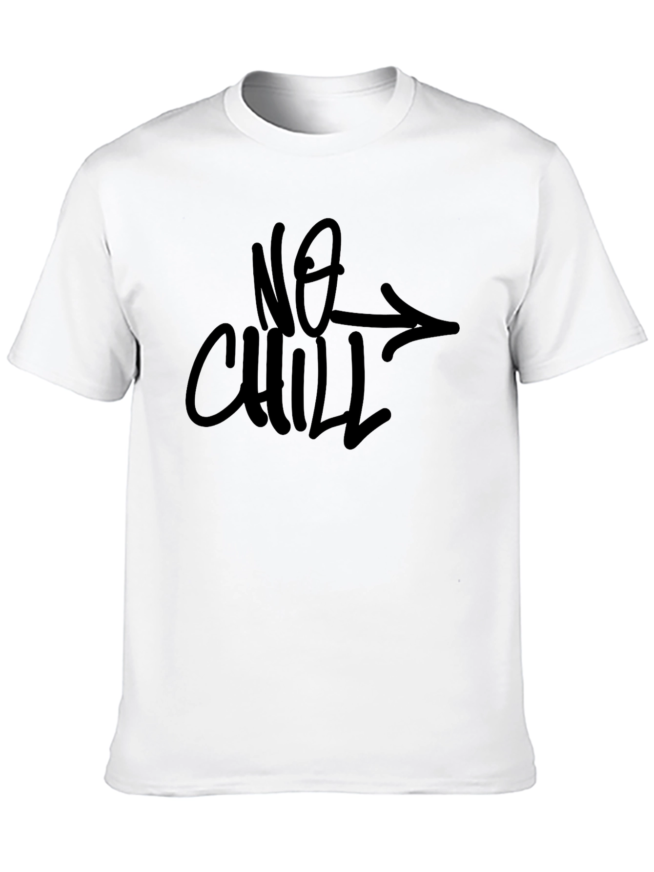 No Chill Graphic Black T-Shirt