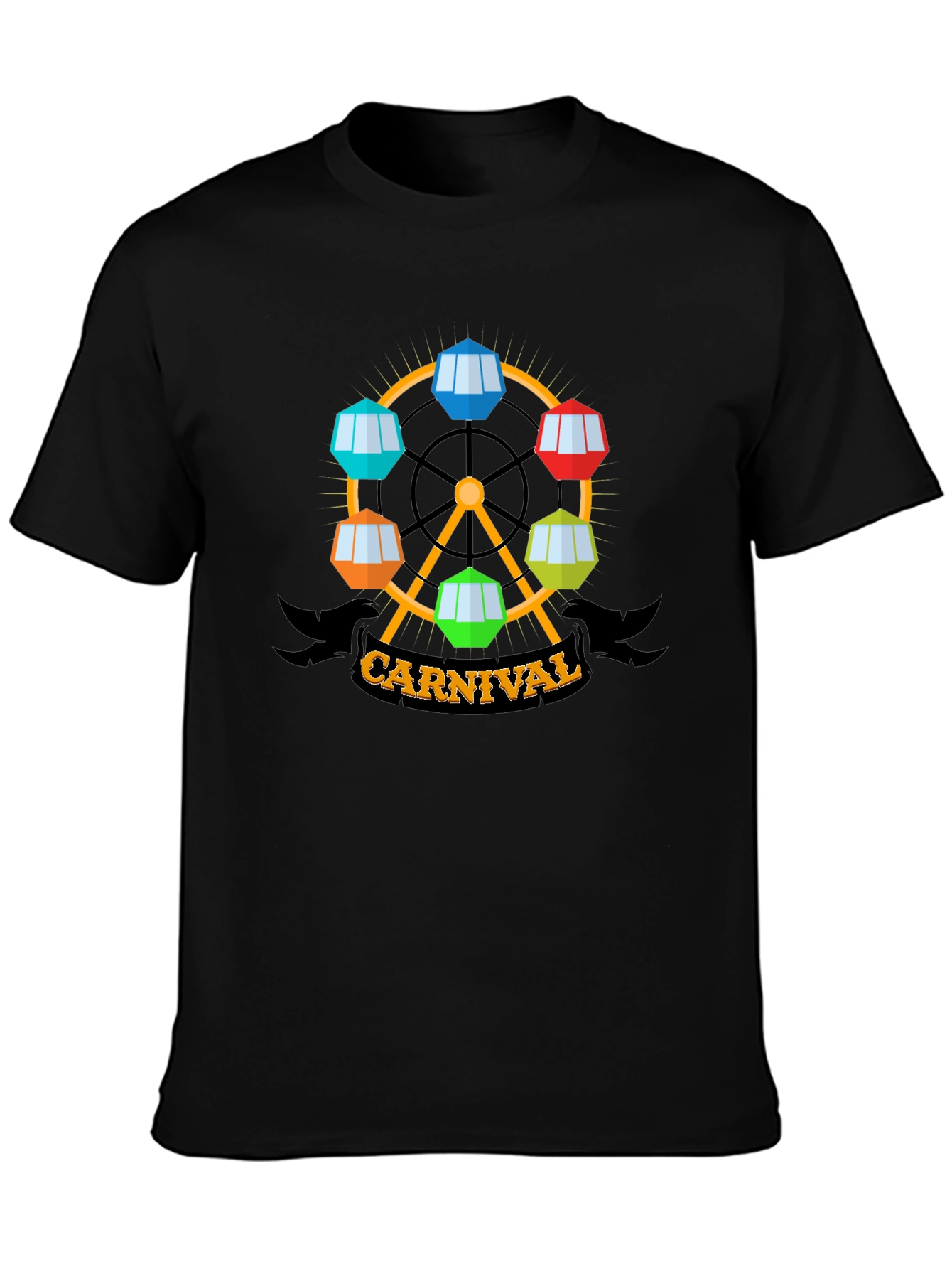 Carnival Ferris Wheel Graphic T-Shirt