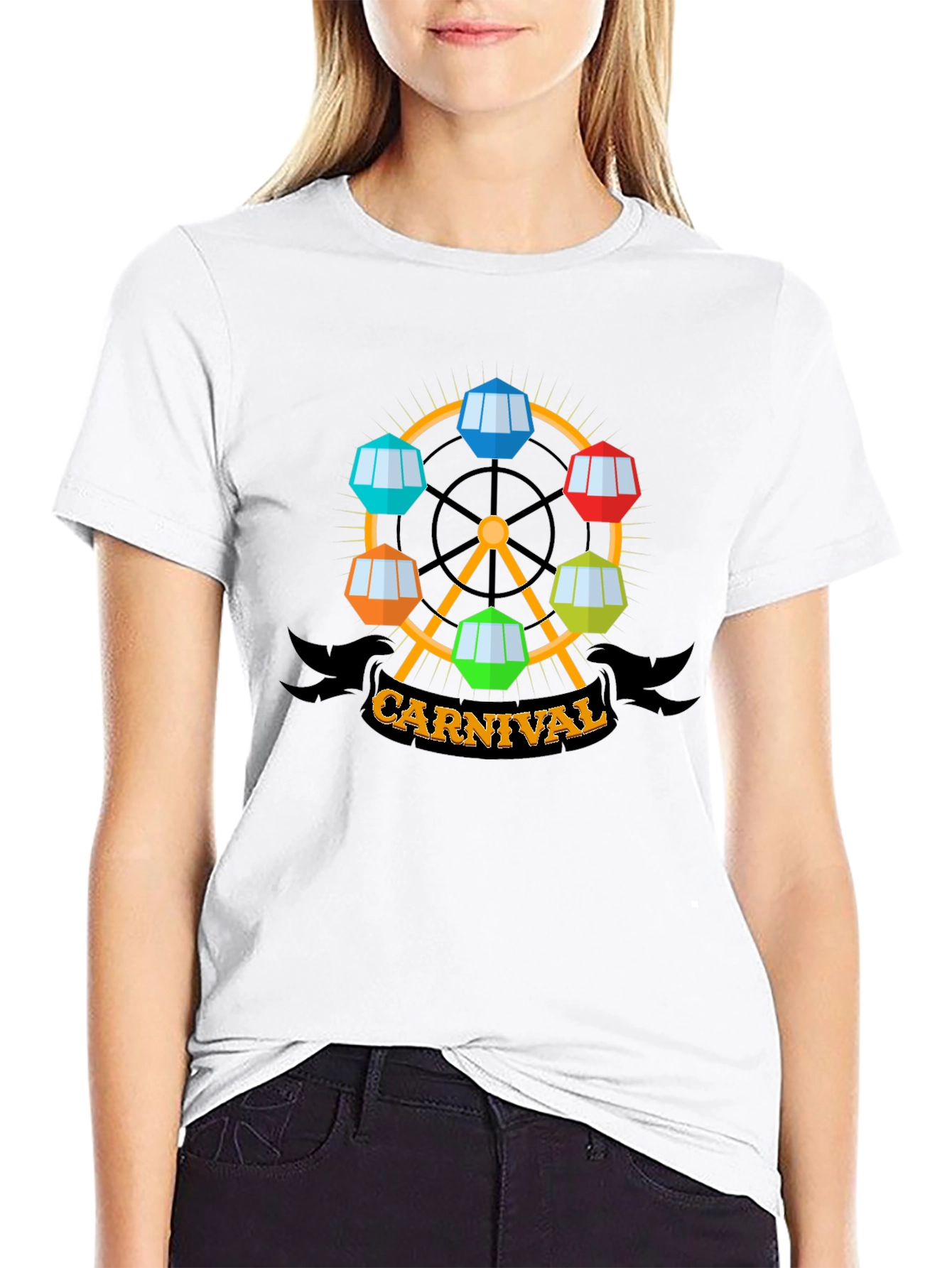 Carnival Ferris Wheel Graphic T-Shirt
