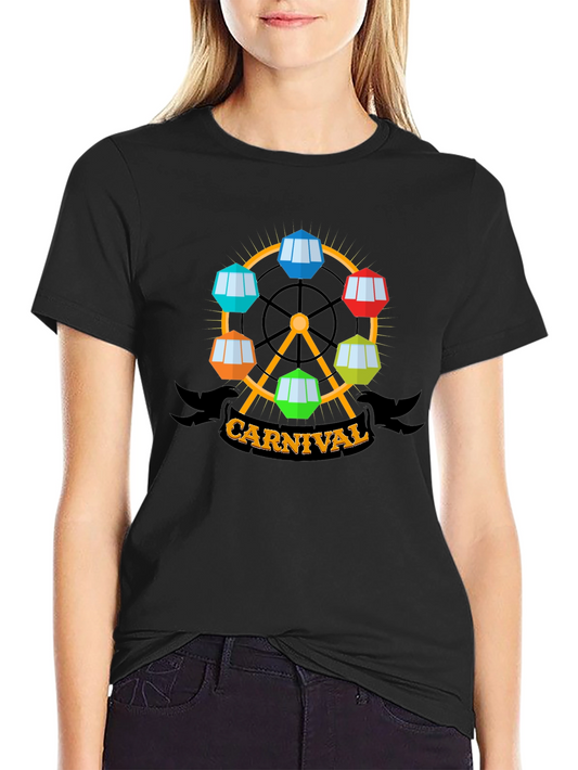 Carnival Ferris Wheel Graphic T-Shirt