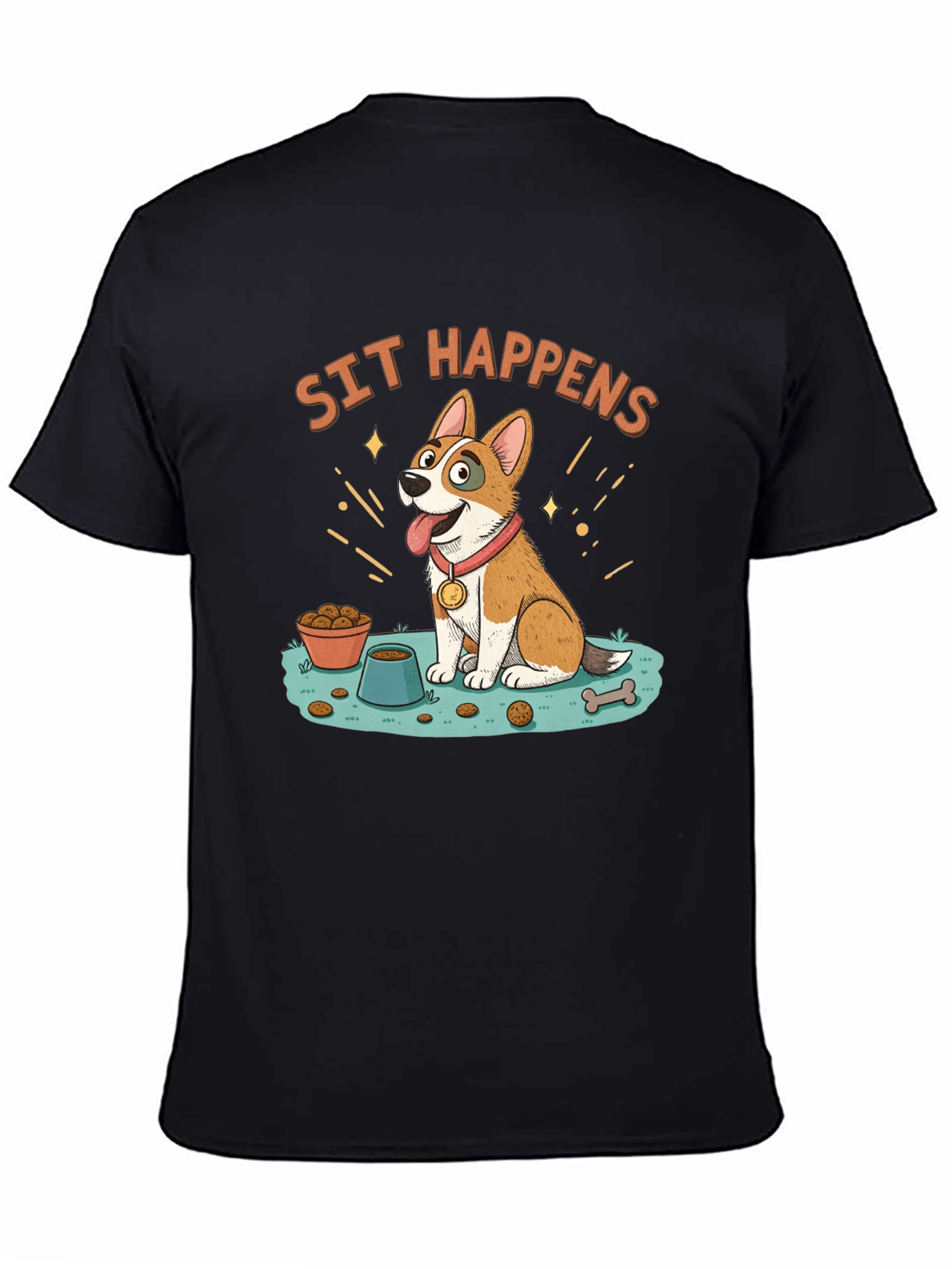 Sit Happens Dog Graphic Tee