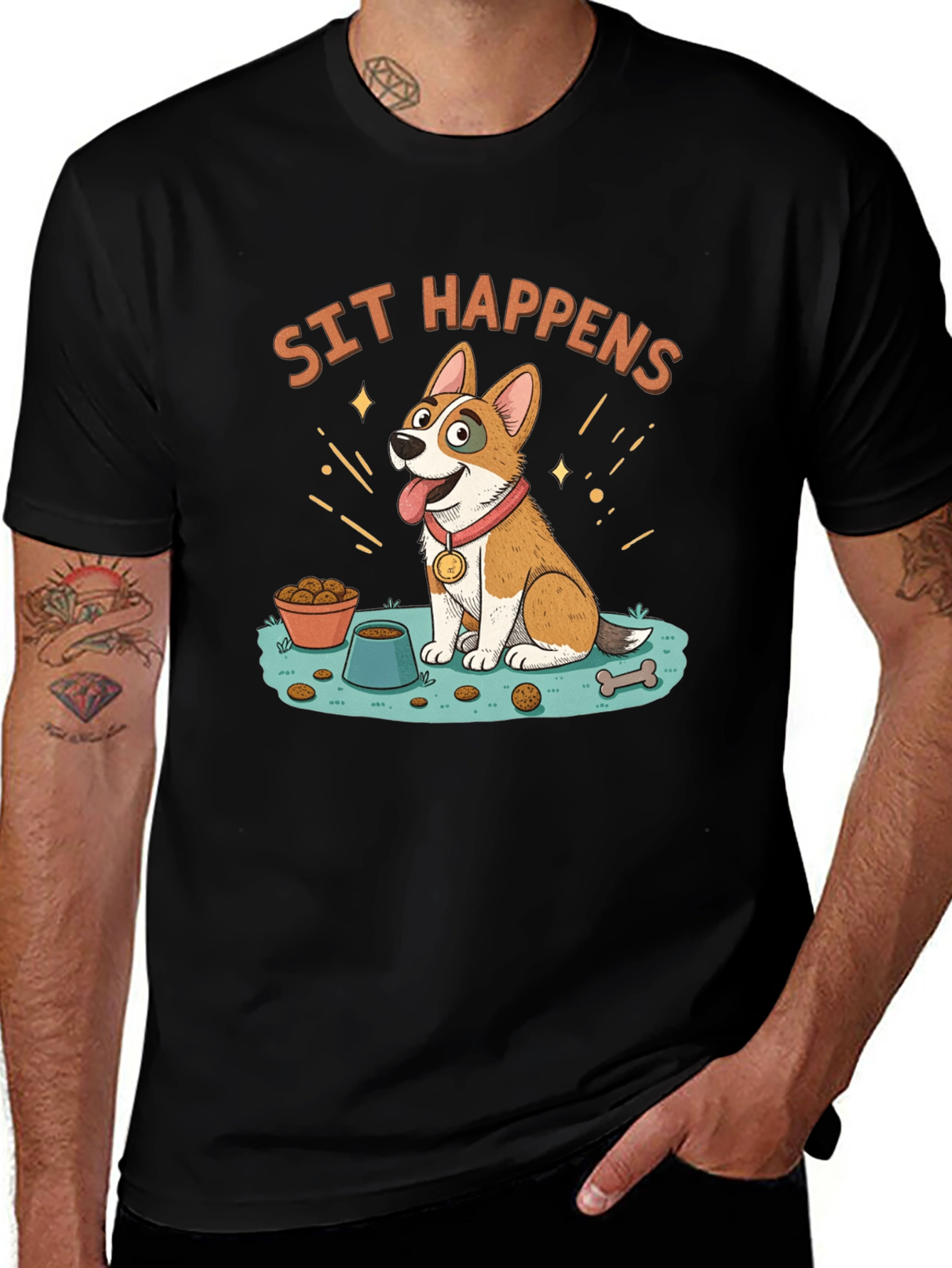 Sit Happens Dog Graphic Tee
