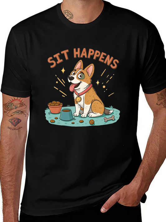 Sit Happens Dog Graphic Tee