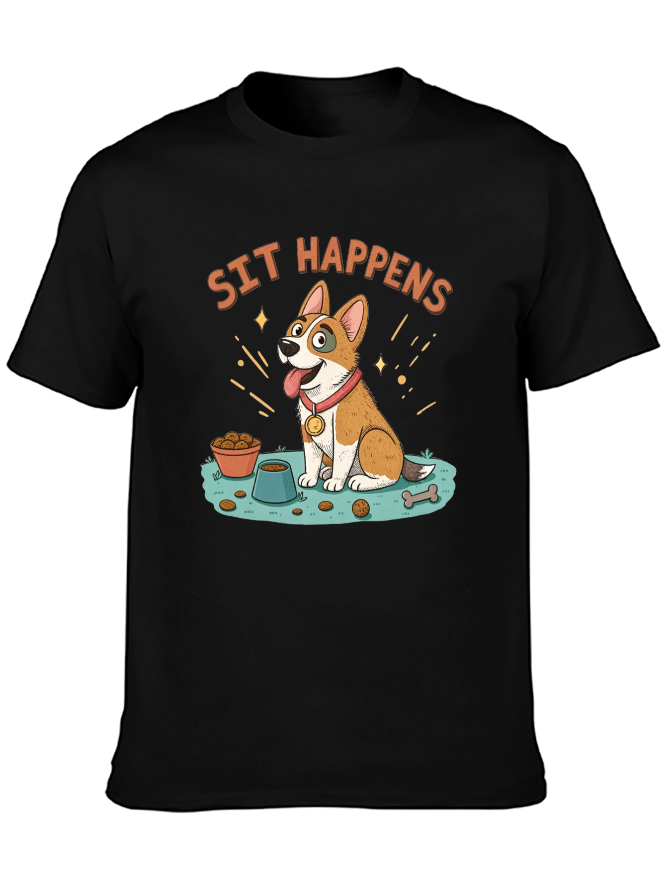 Sit Happens Dog Graphic Tee